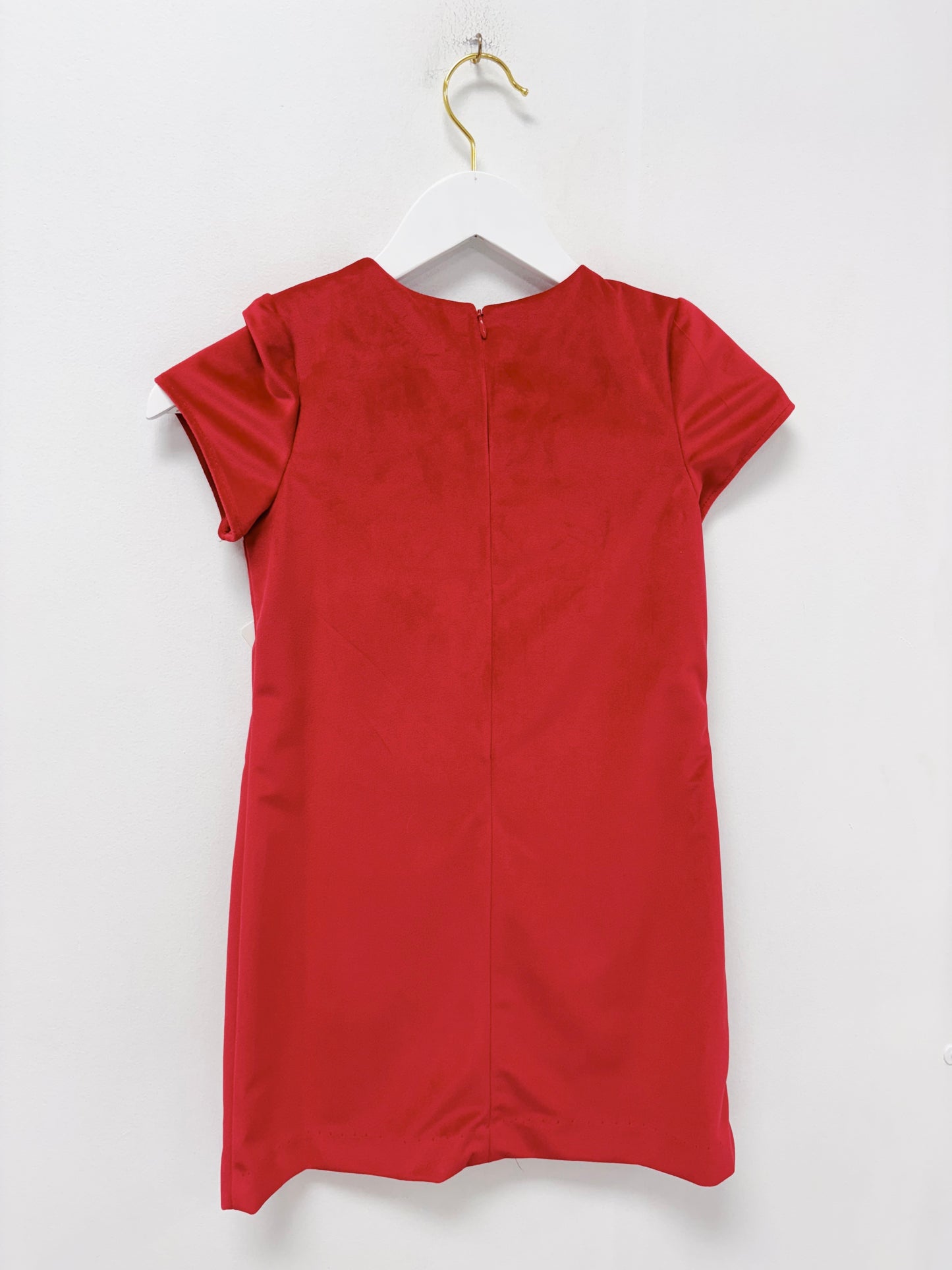 Maggie Breen Red Velvet Aline Dress