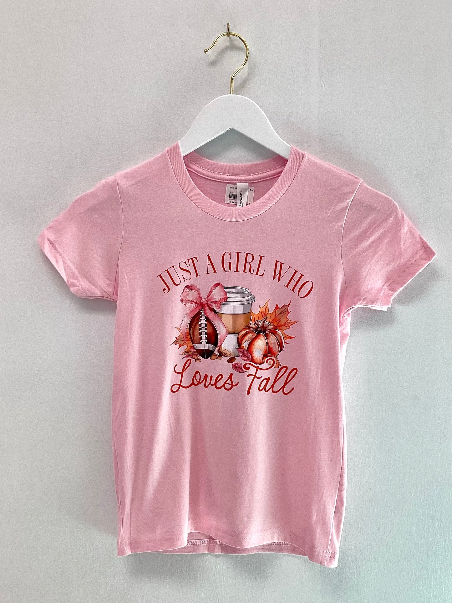 Pink Girl Loves Fall Tee