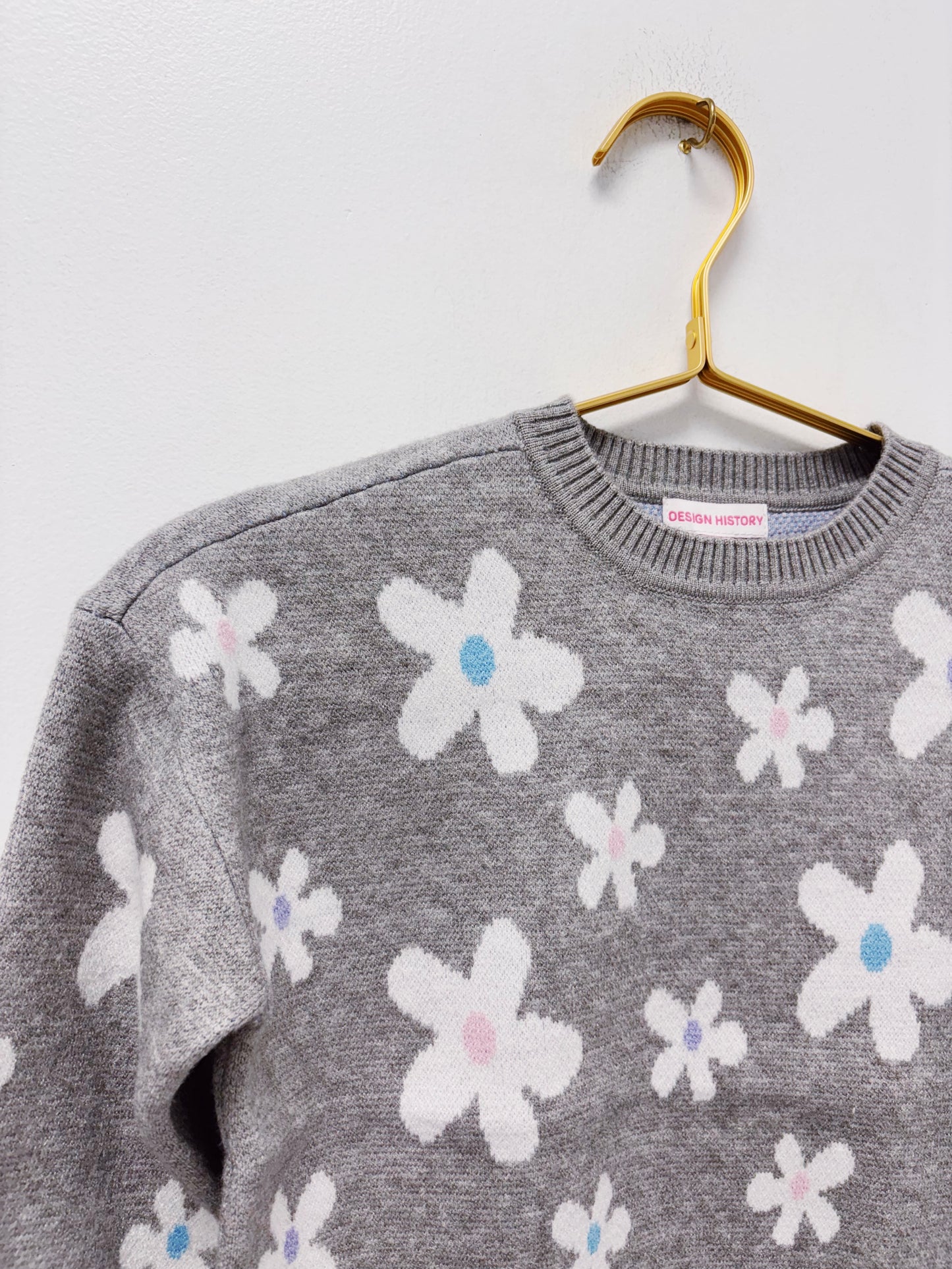 Design History Marble Heather Combo L/S Top
