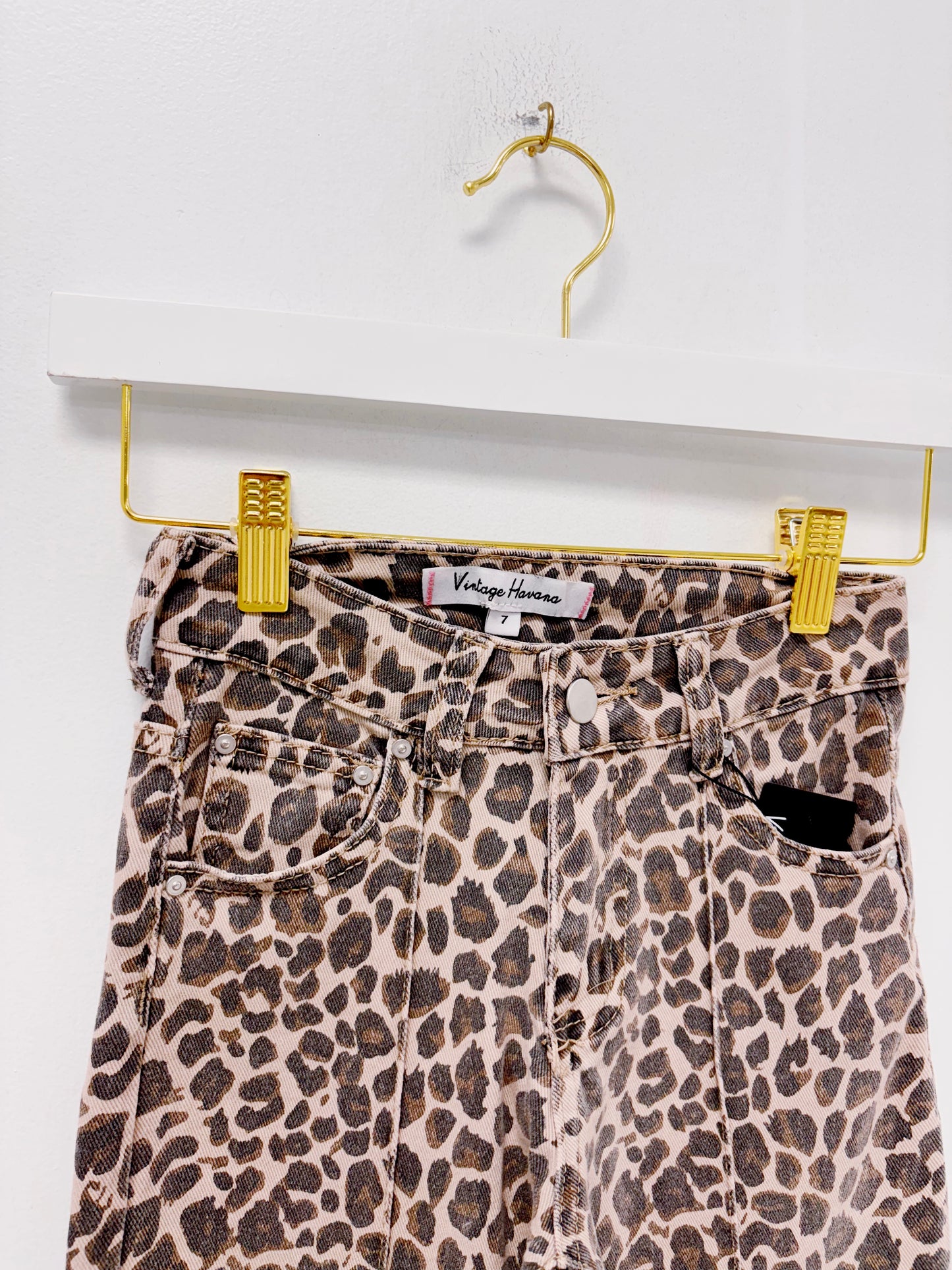 Vintage Havana Leopard Denim