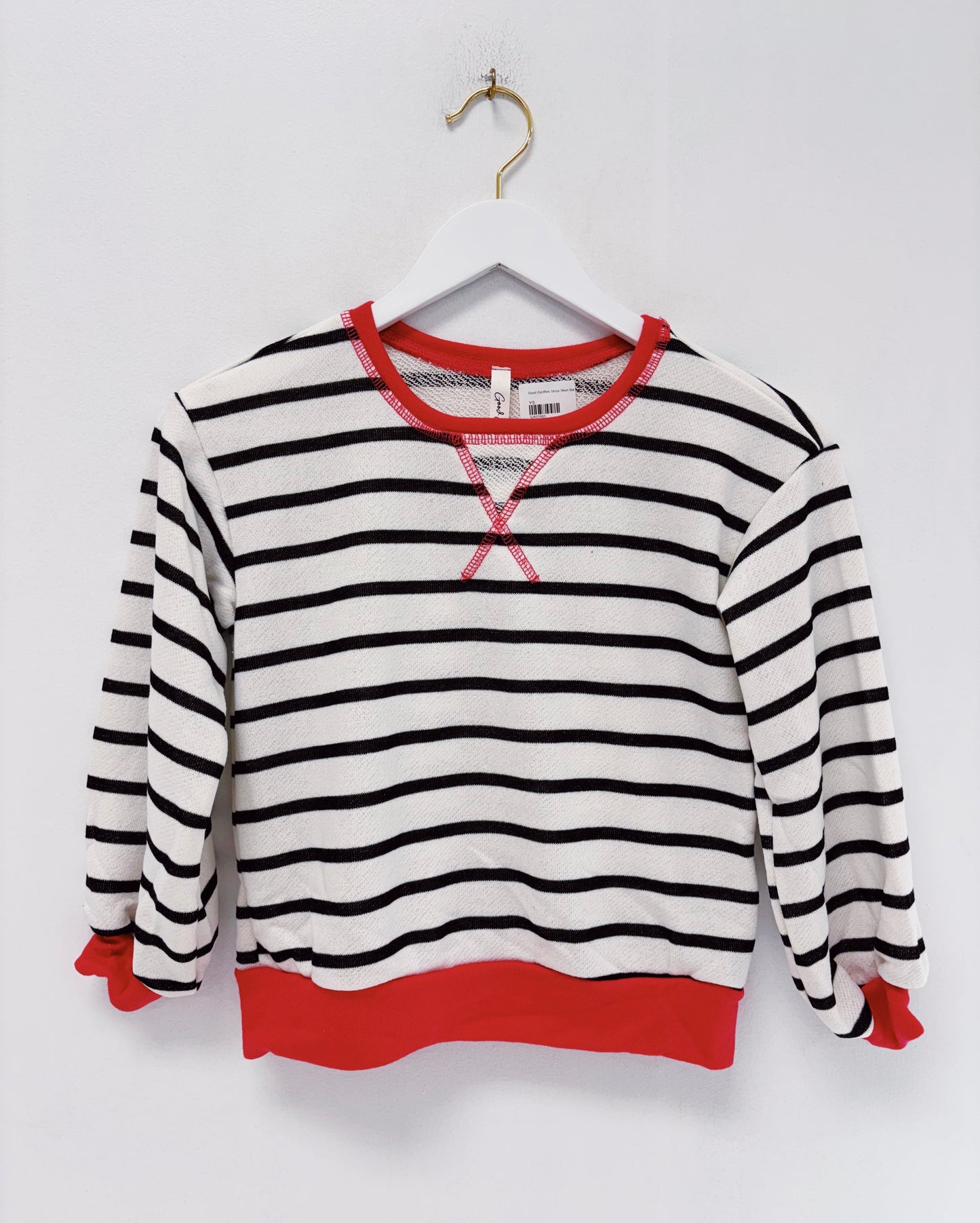 Good Girl Pink Stripe Short Set