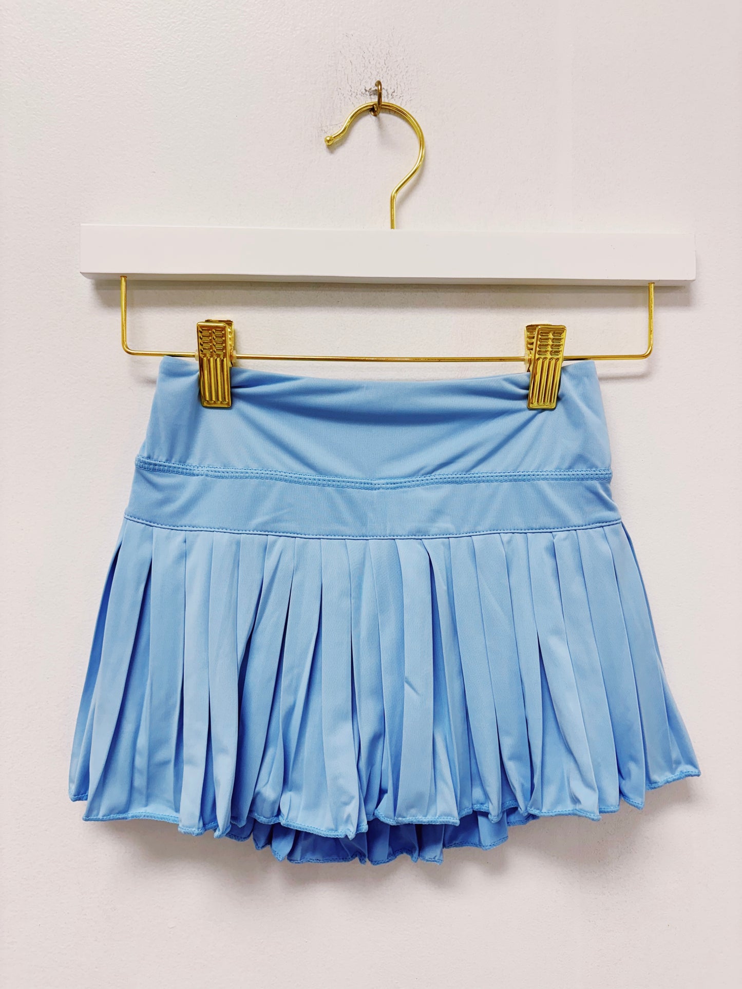 Azarhia Mini Pleated Skort- Light Blue