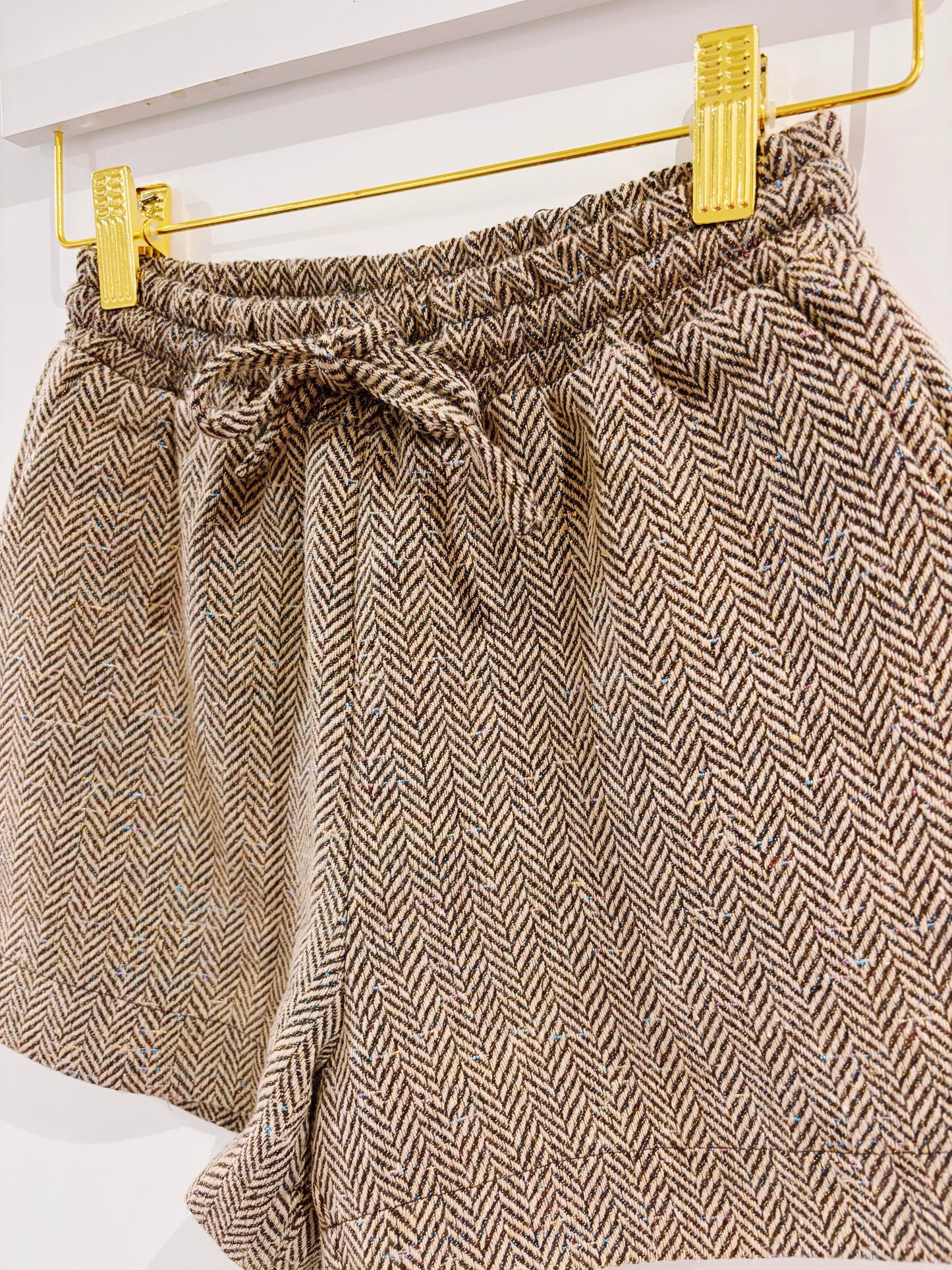 Molly Bracken Beige Woven Shorts