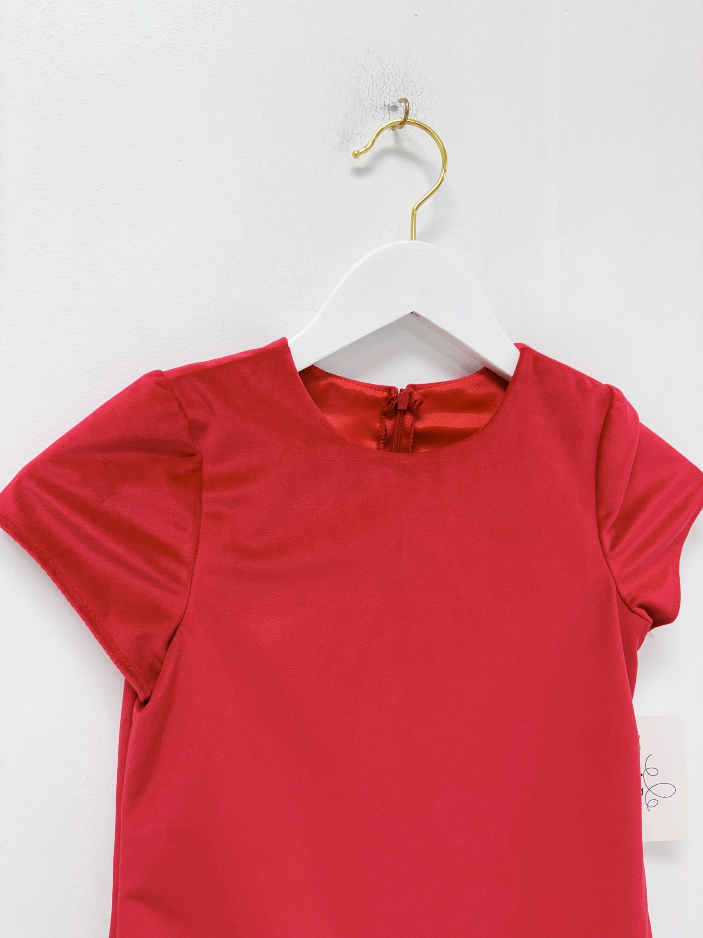 Maggie Breen Red Velvet Aline Dress