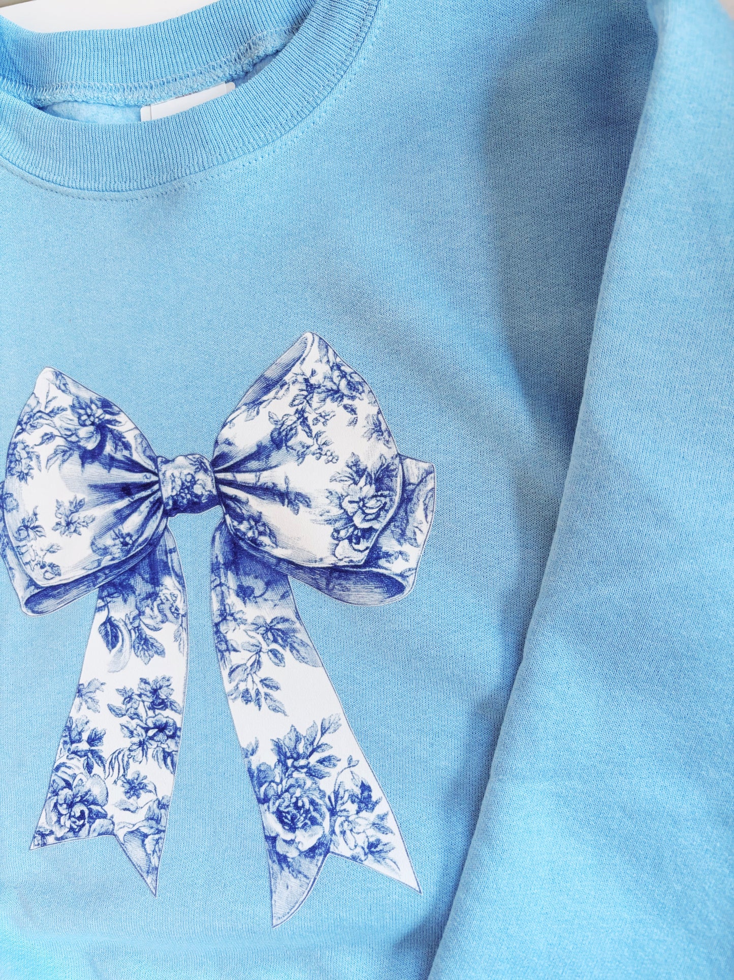 Blue Bow Sweatshirt