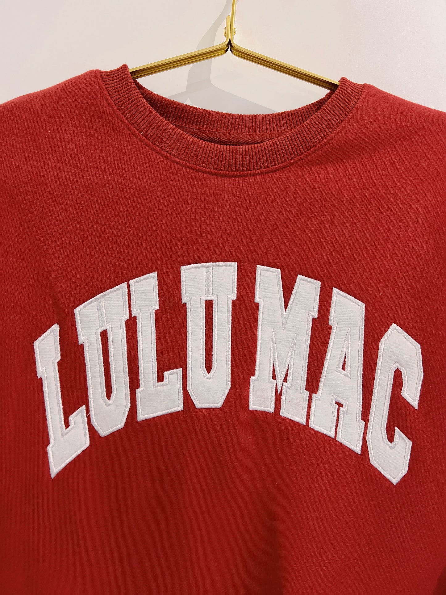 Crimson/White Lulu Mac Youth Sweatshirt