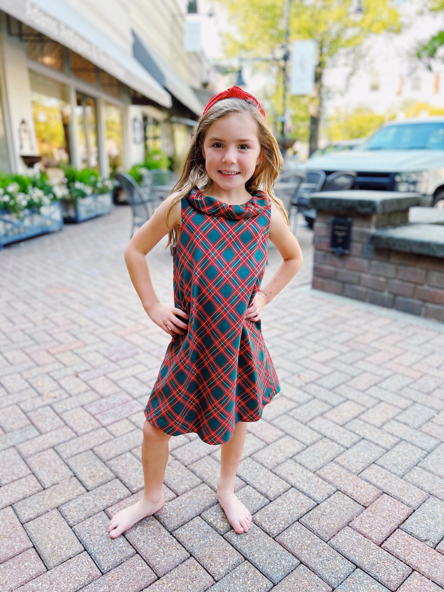Gabby Red Plaid Blair Dress