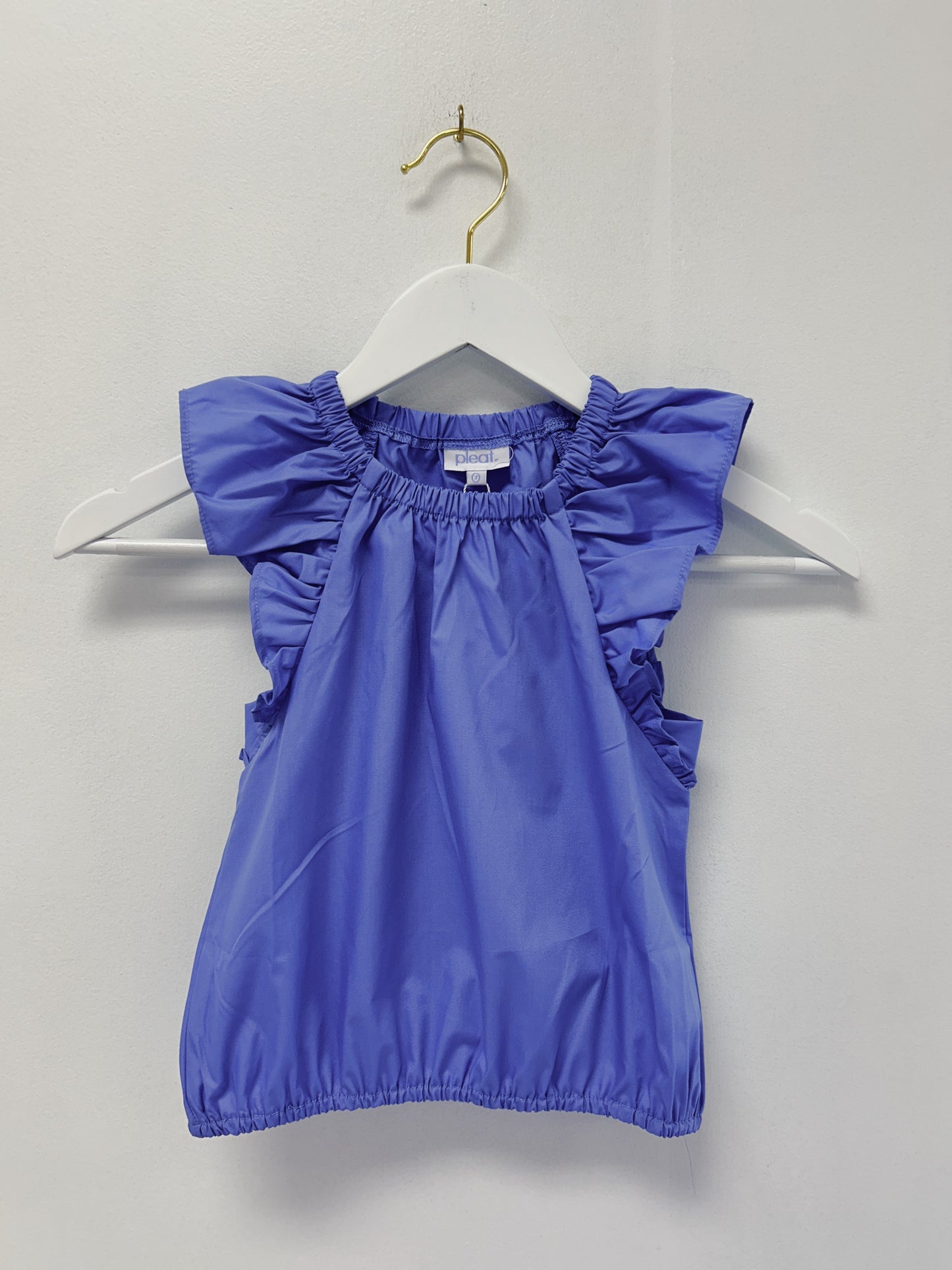 Pleat Lapis Blue Allie Top