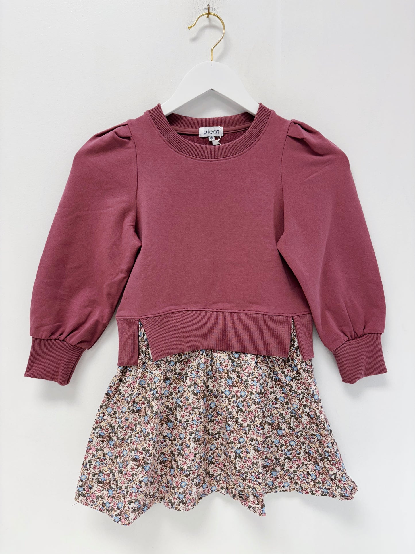 Pleat Rose Clara Combo Dress