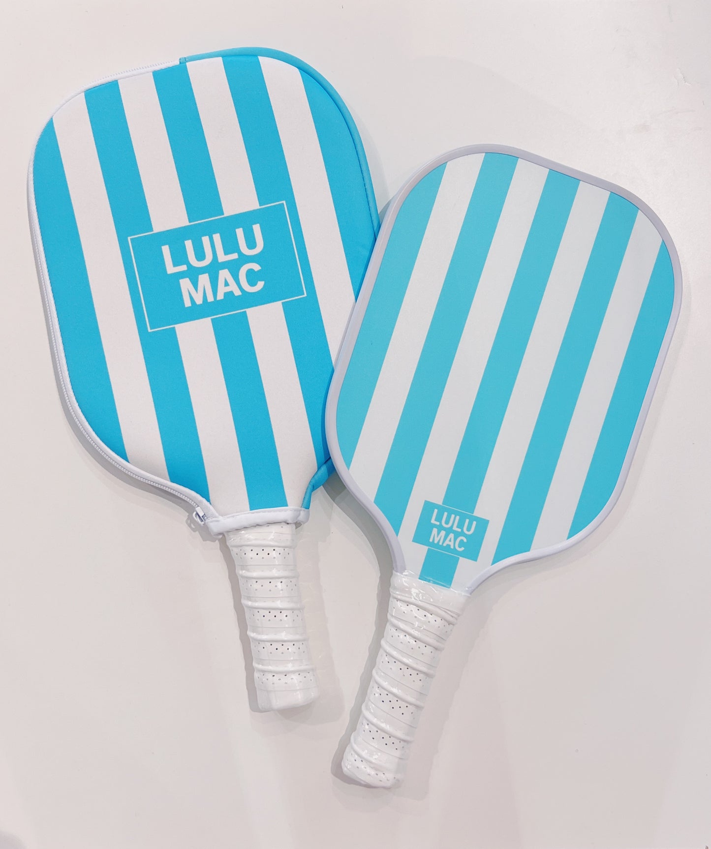 LuLu Mac Blue Stripe Pickleball Paddle