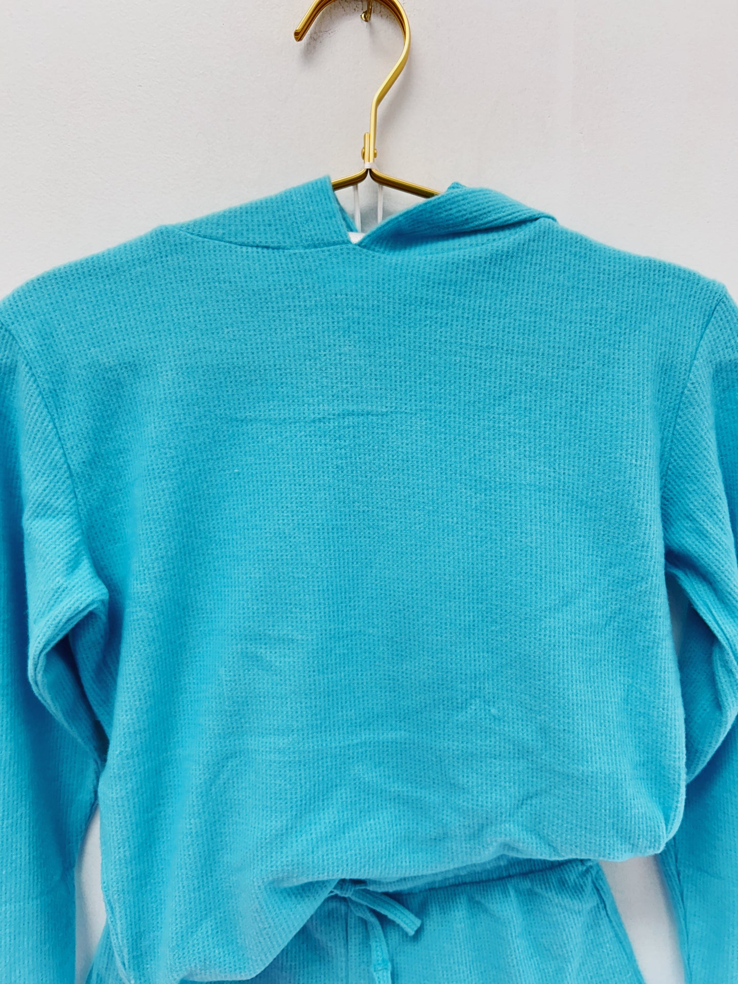 Super Soft Waffle Pullover Hoodie Capri