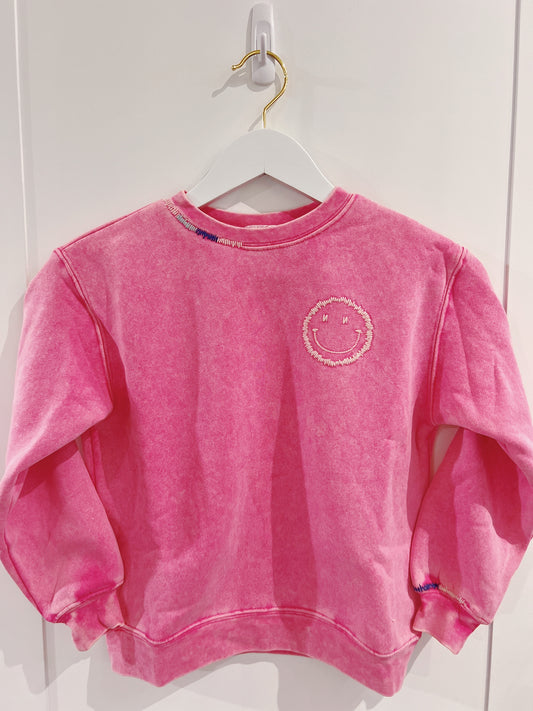 Love Daisy Mauve Smiley Sweater