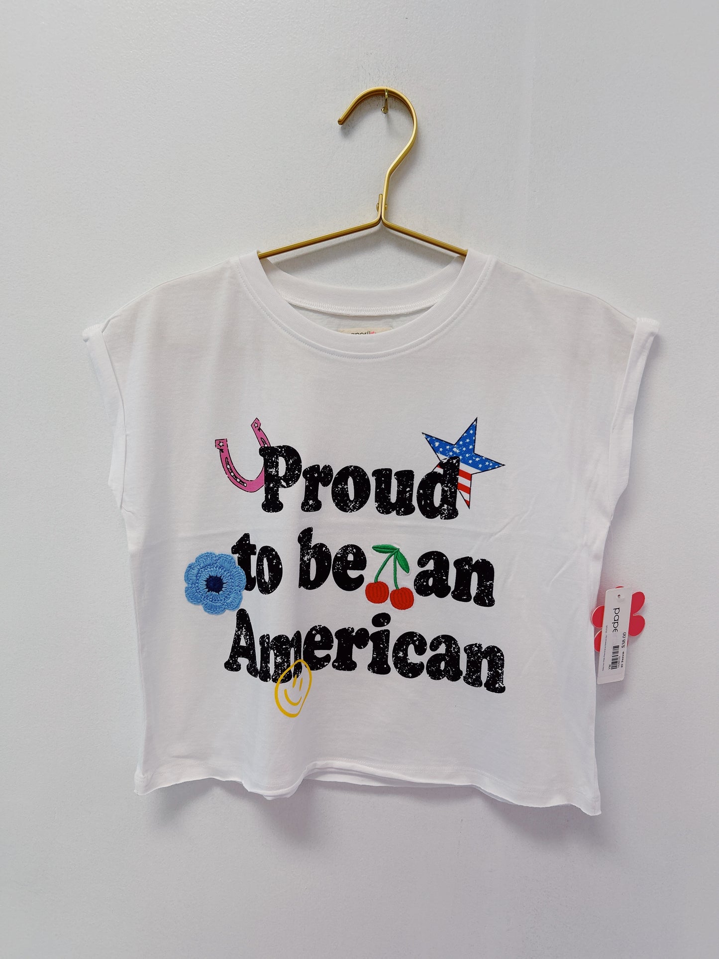 Sweet Soul White Proud to be an American Tee