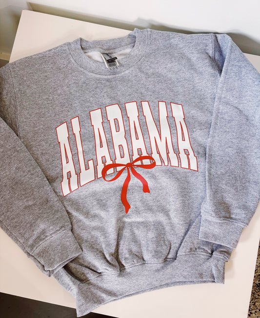 Alabama Bow Graphic Sweatshirt