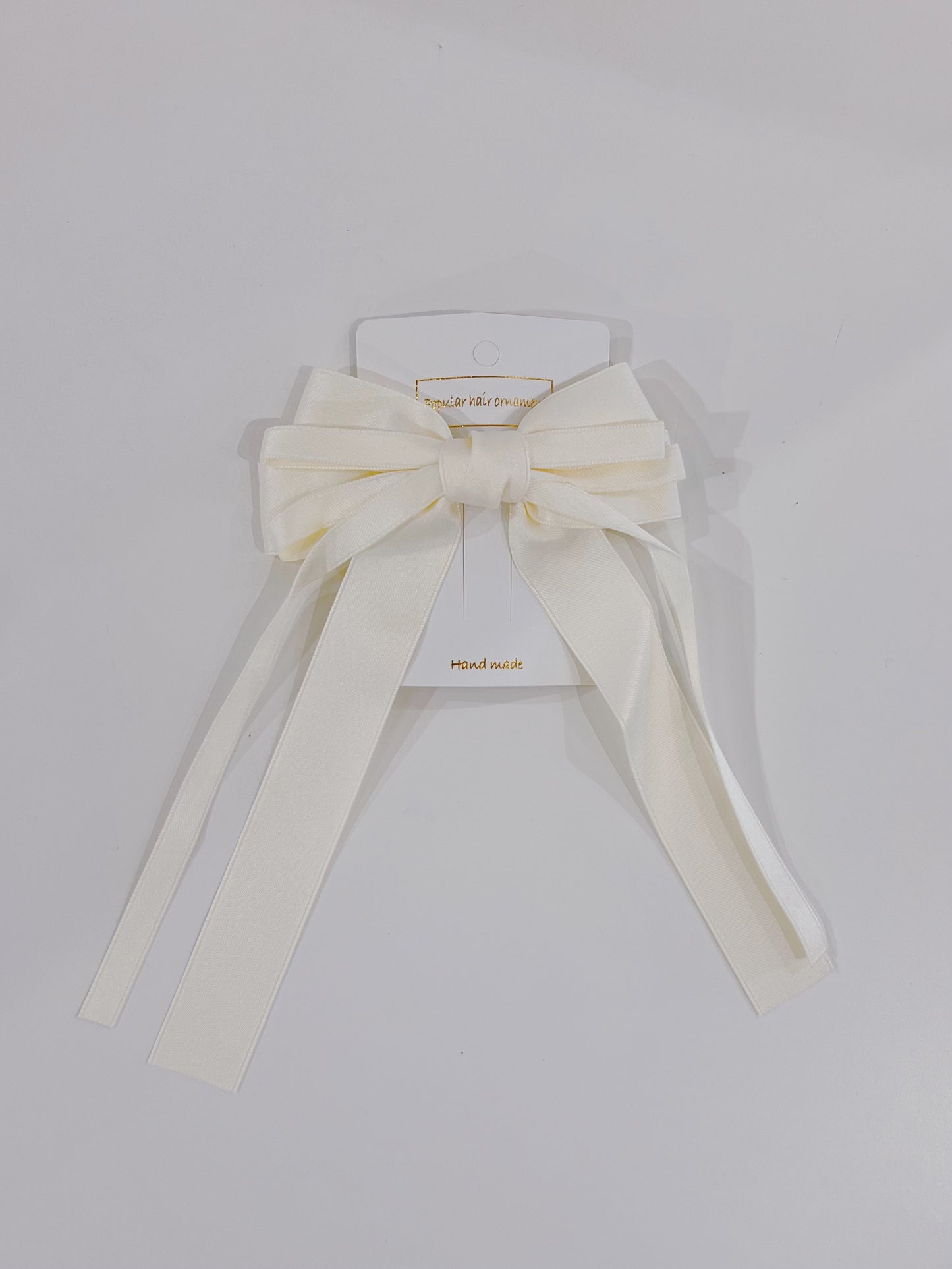 Ivory Satin Bow