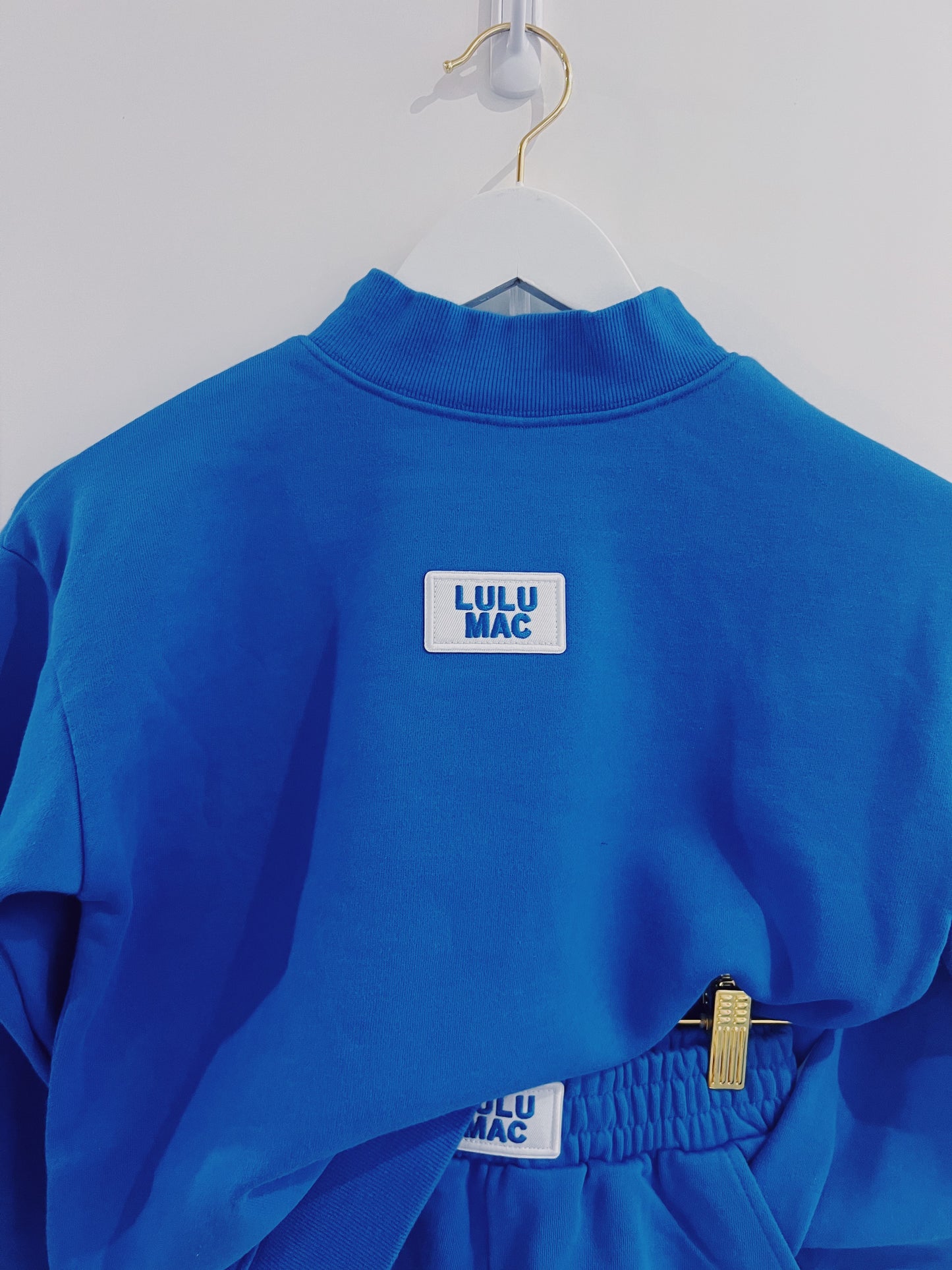 LuLu Mac Kid Terry Cloth Top- Bright Blue