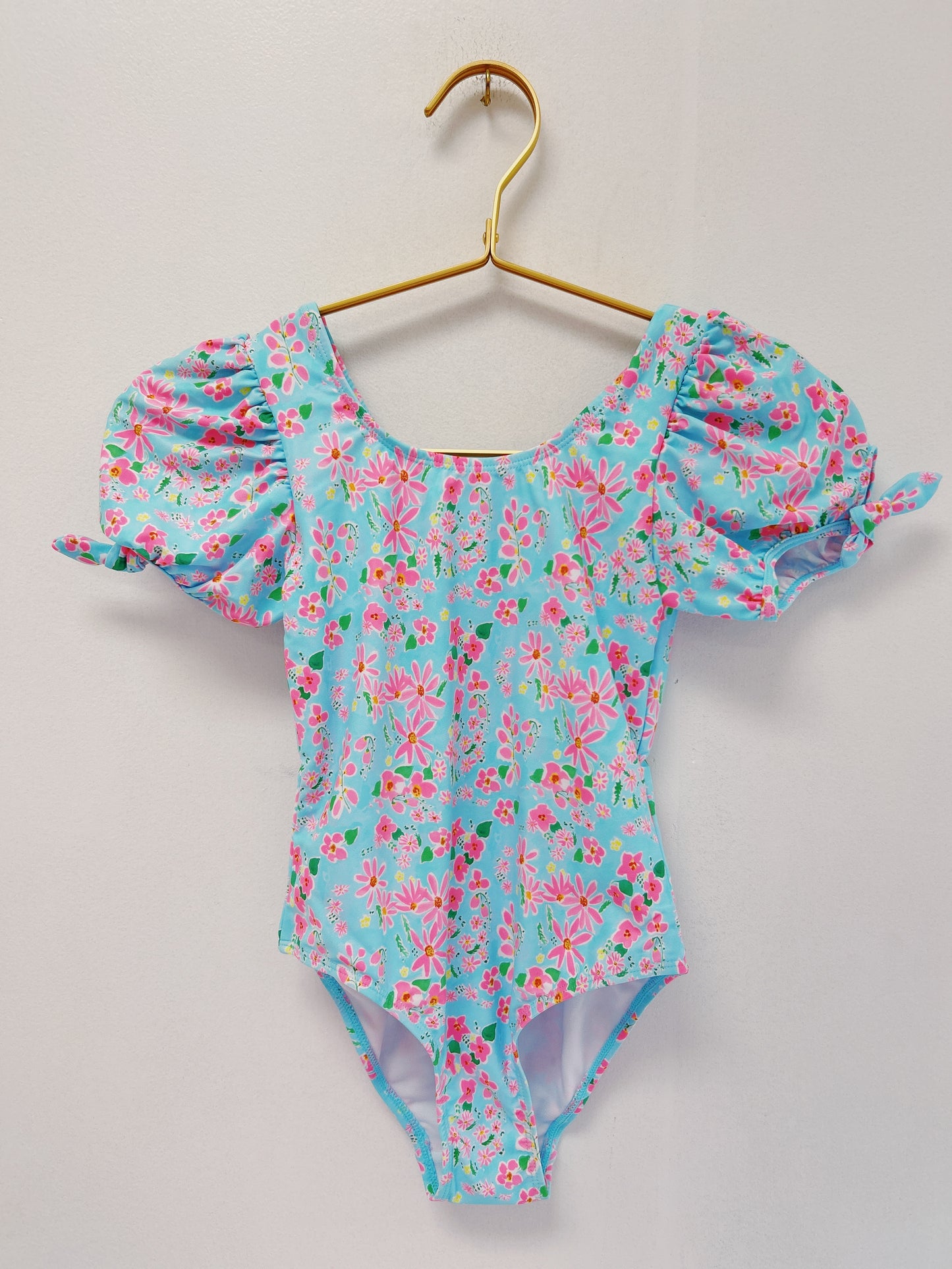 Snapper Rock Daisy Chain Puff Sleeve Swimsuit