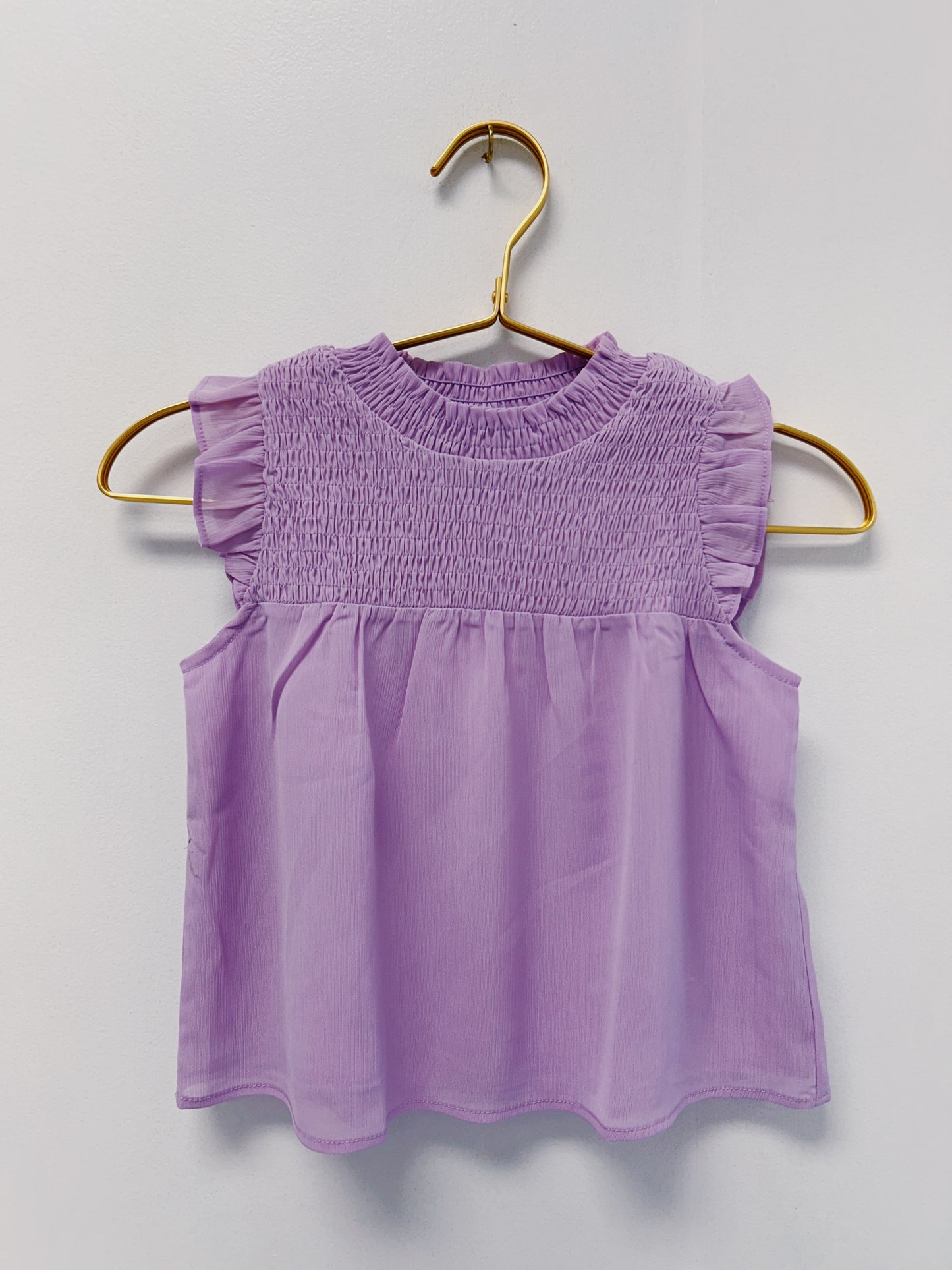 Pleat Lilac Annie Top