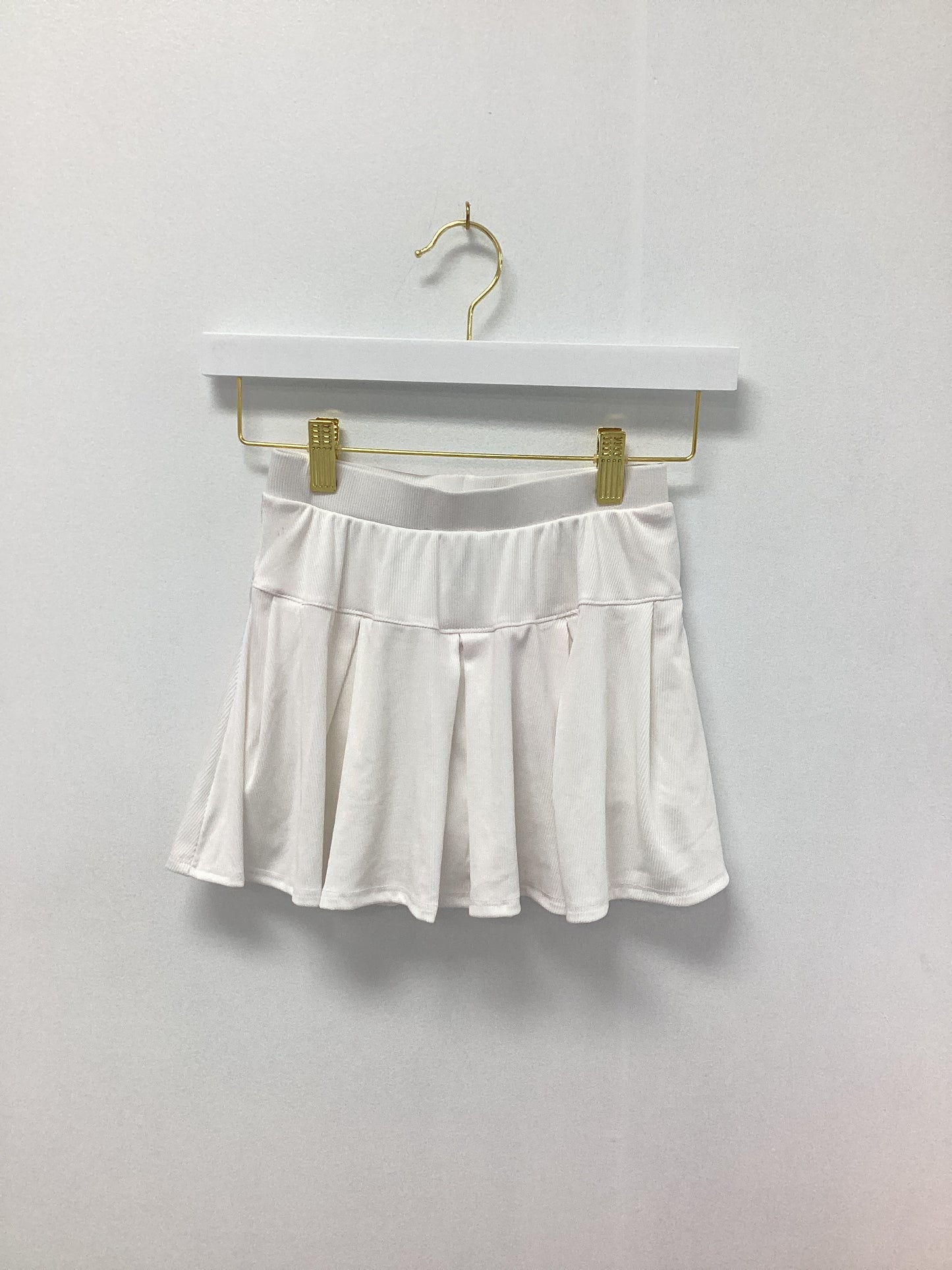 Erge White Rib Skort