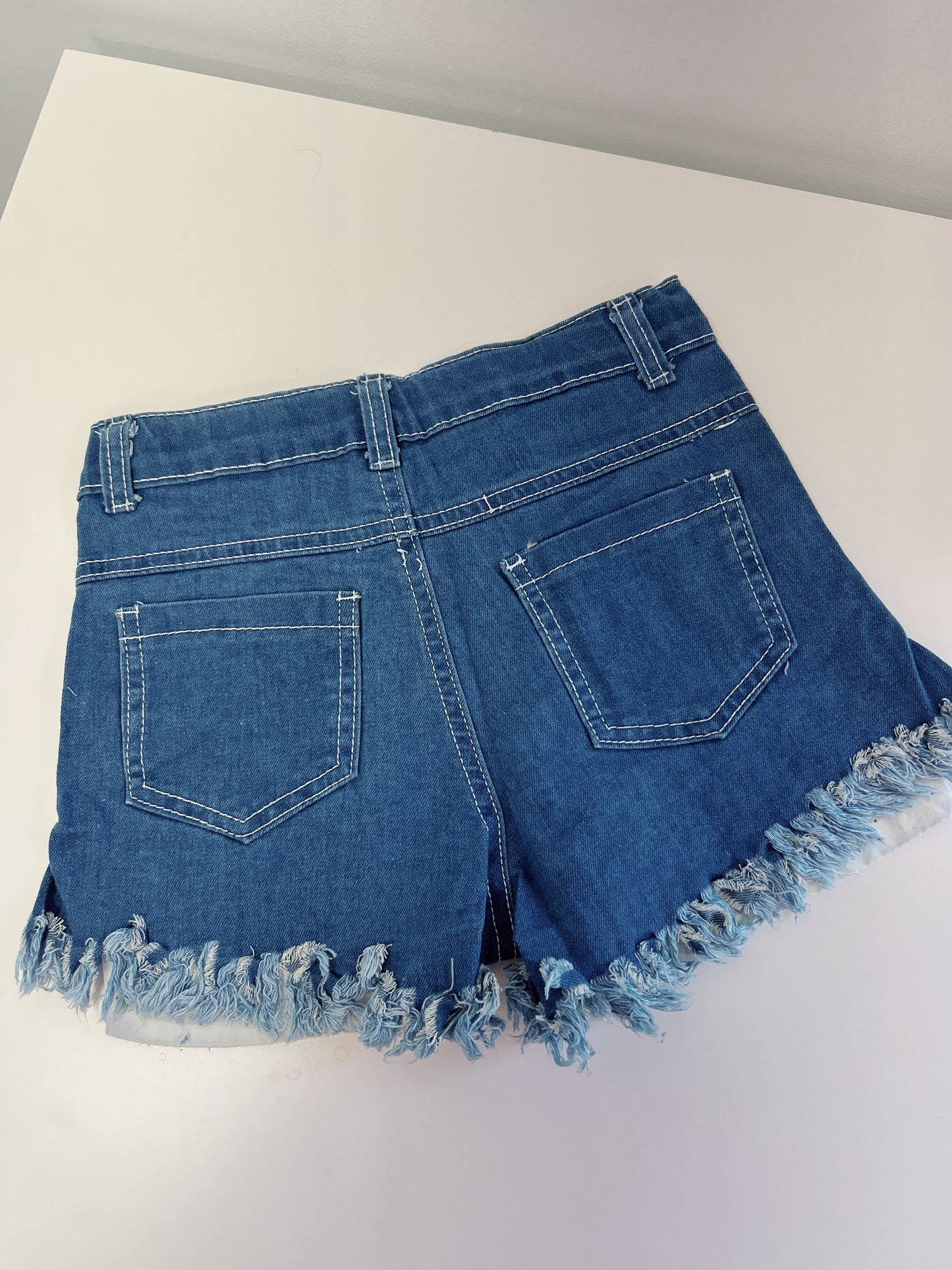 American Flag Denim Shorts