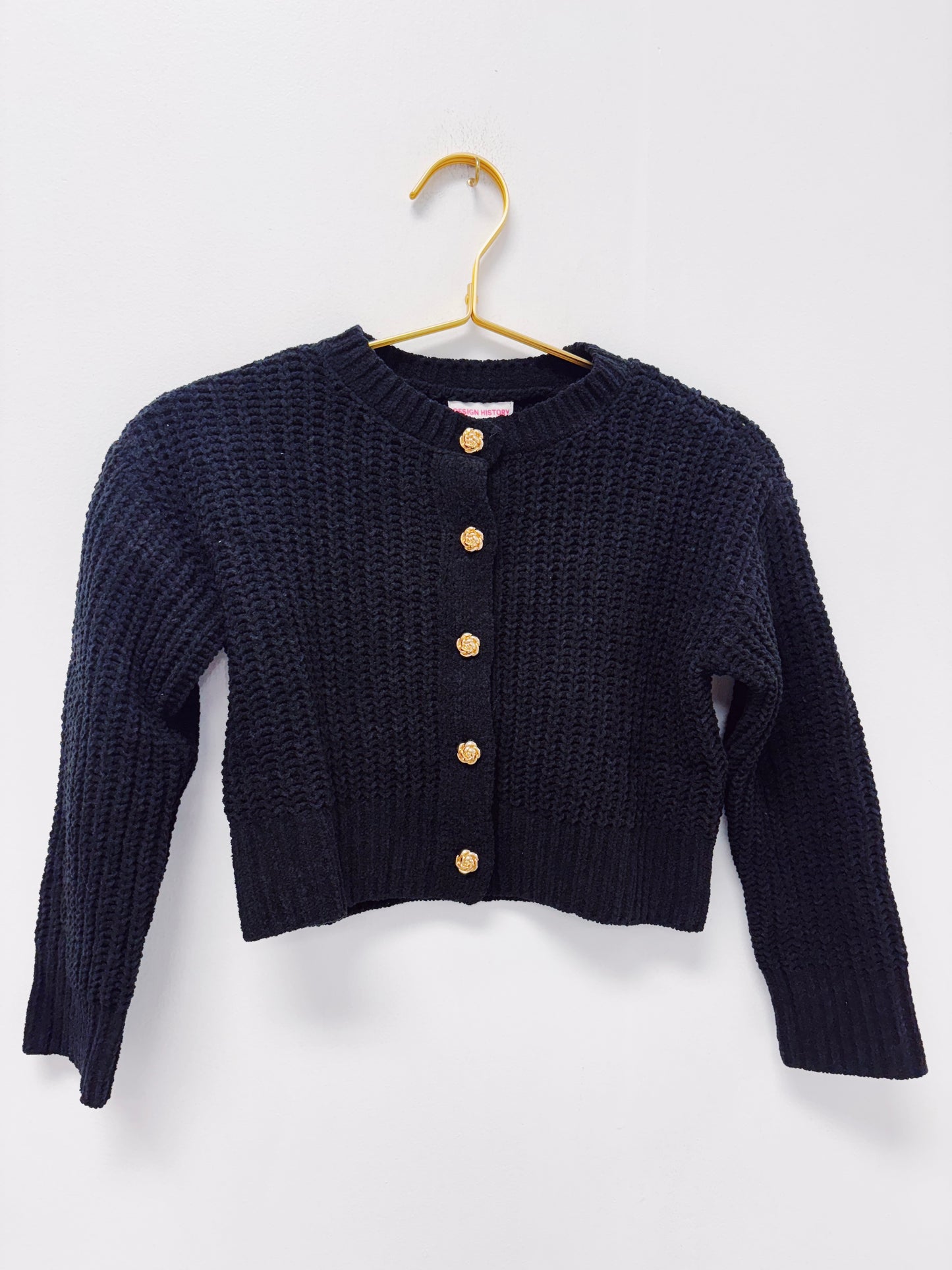 Design History Black L/S Cardigan