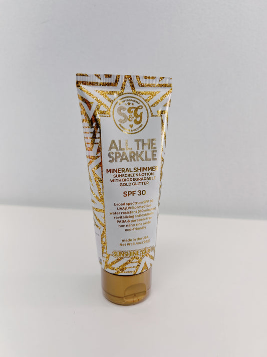 Sunshine & Glitter All the Sparkle Mineral Shimer SPF 30