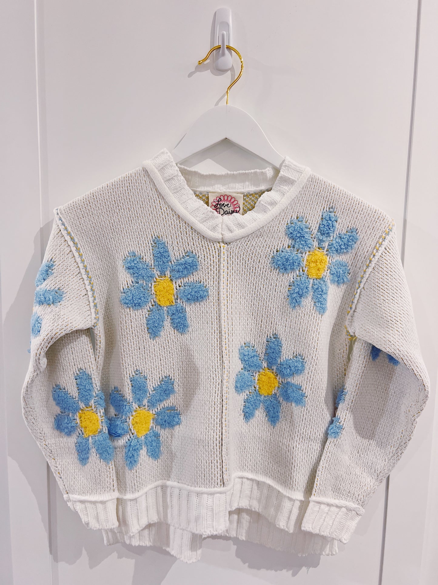 Love Daisy Fuzzy Daisy Sweater