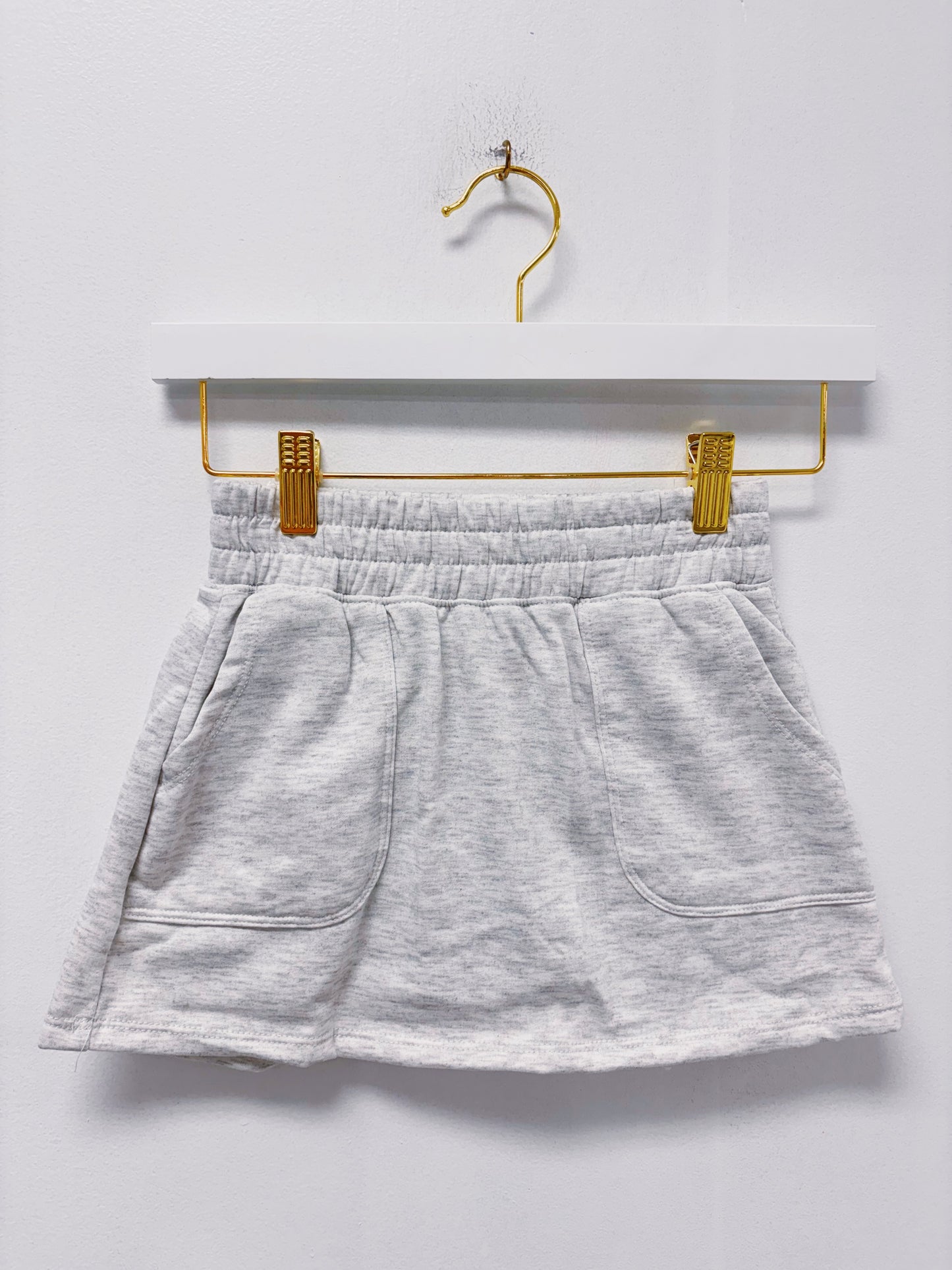 Heather Gray Pullover Skort Set