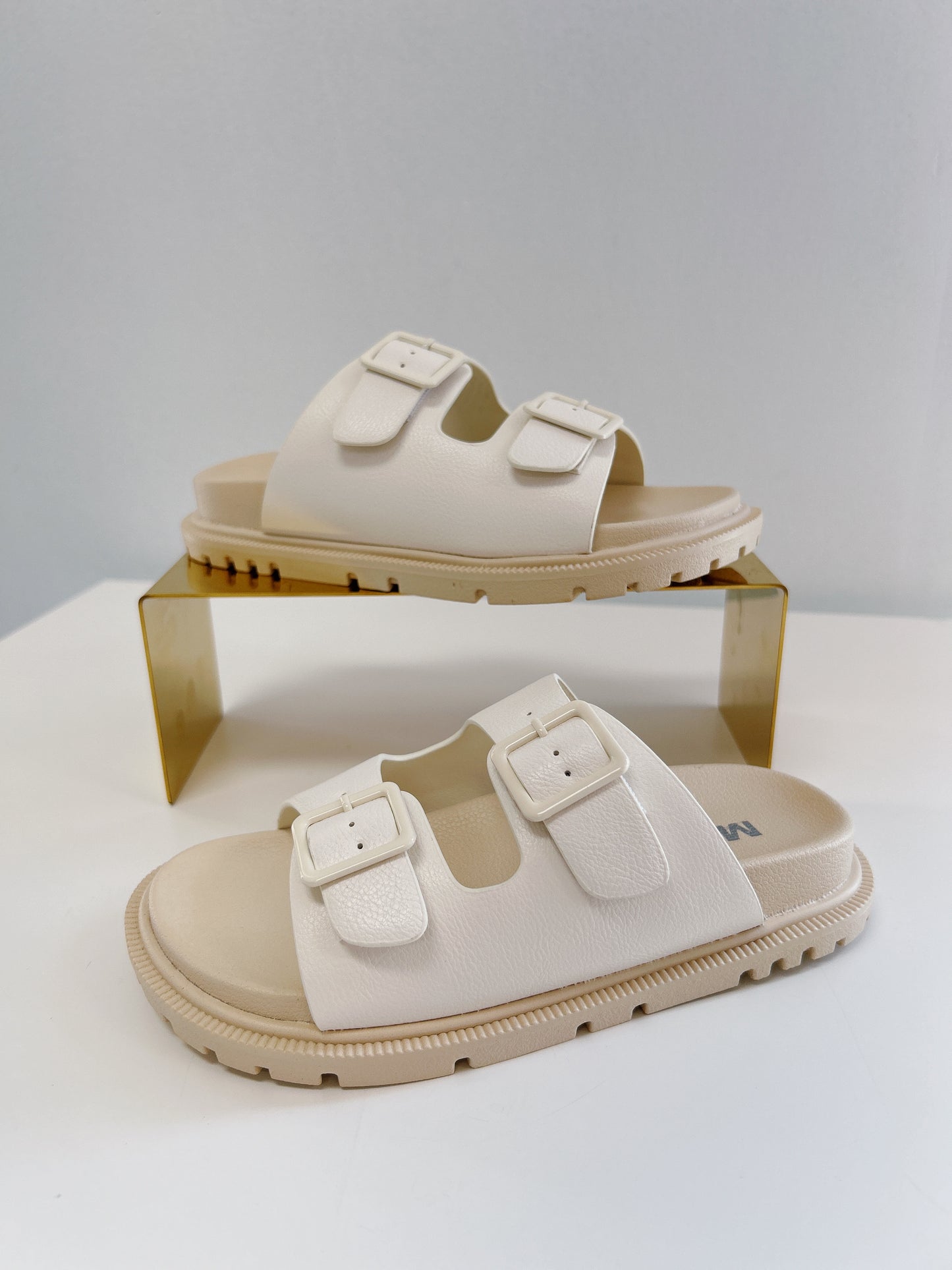 Mia Elodee Bone 2 Strap Platform Sandal