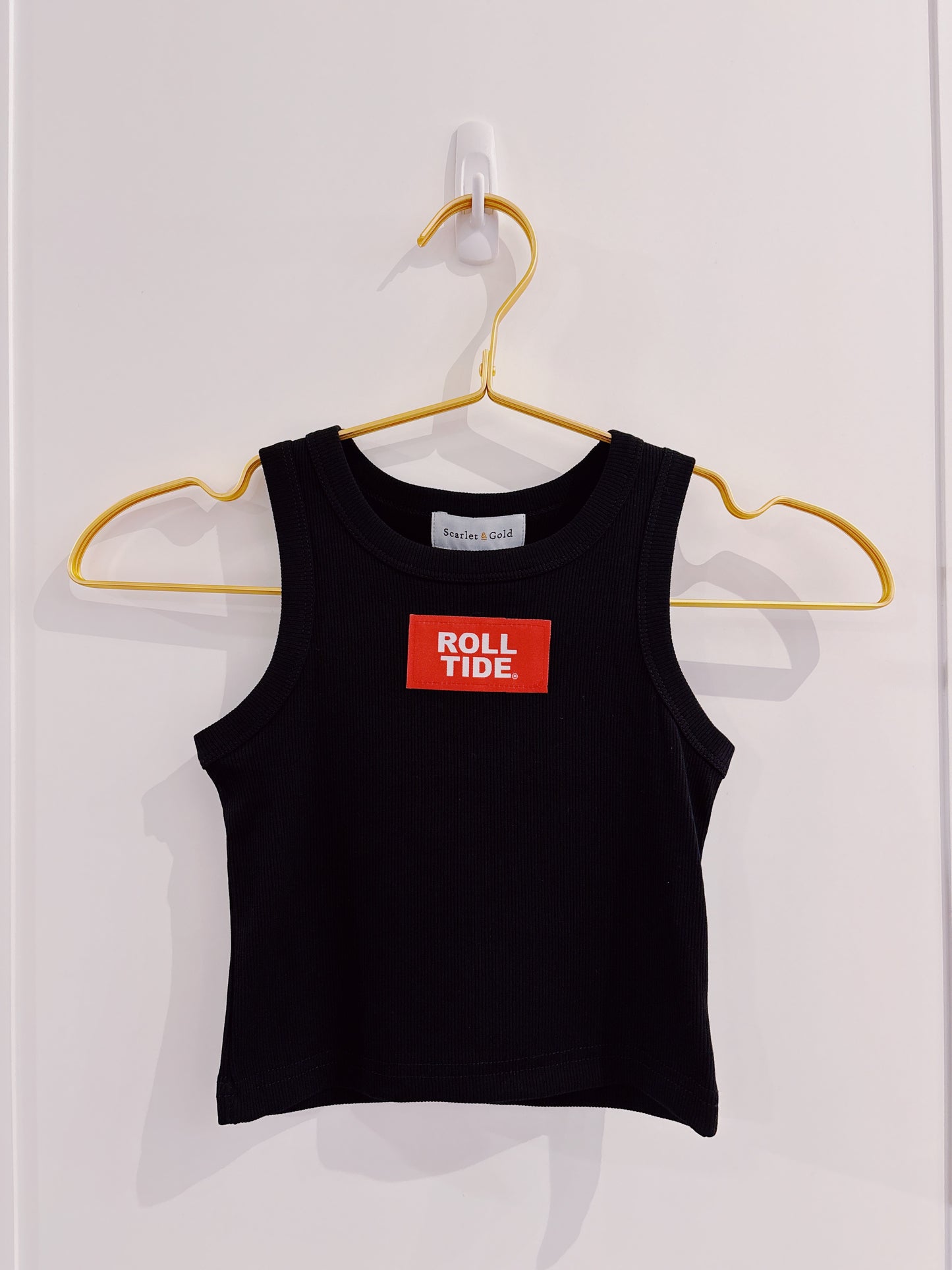 Scarlet & Gold Roll Tide Alli Airy Tank-Black