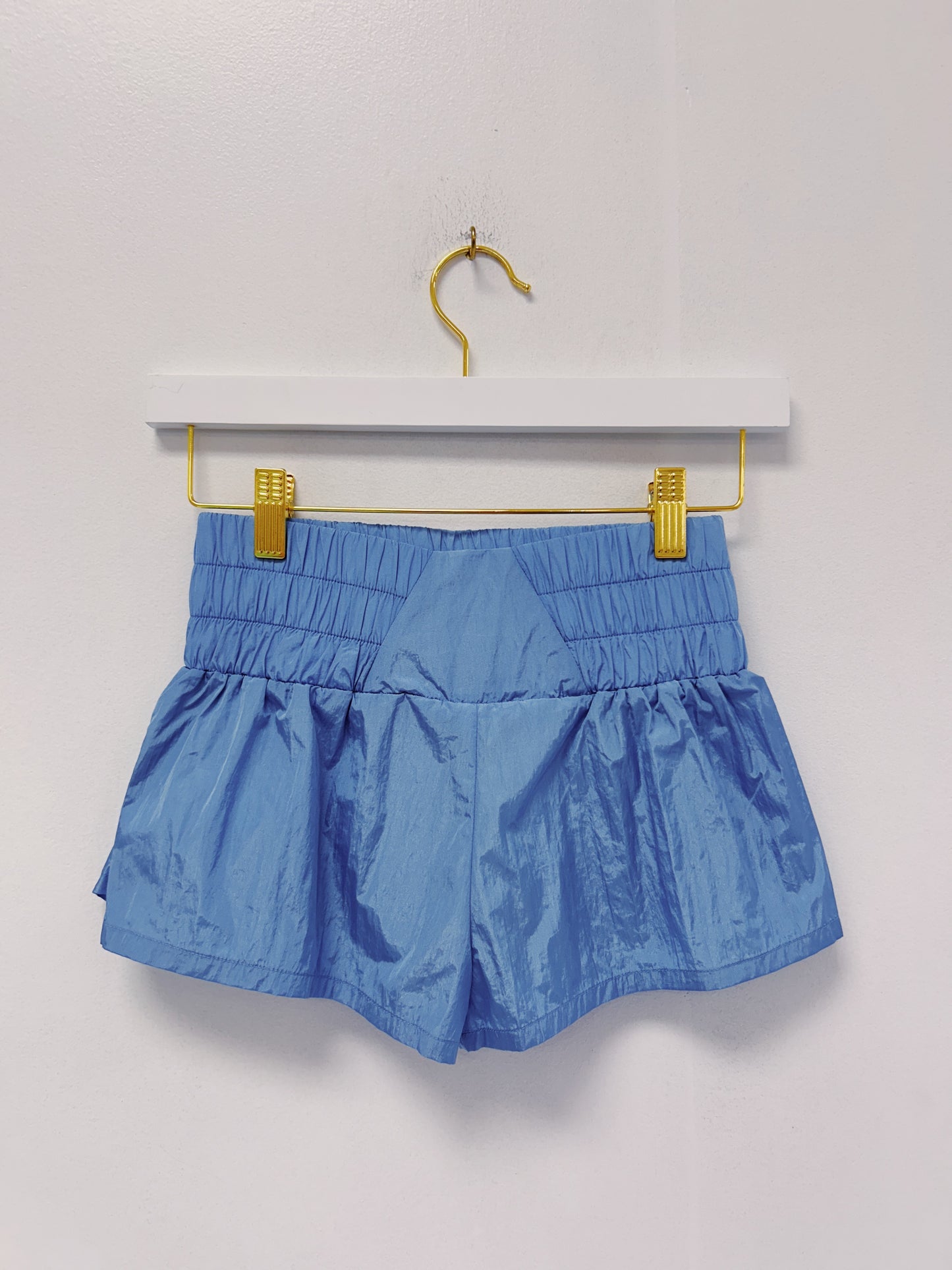 Little Olin Blue Gathered Mini Skort