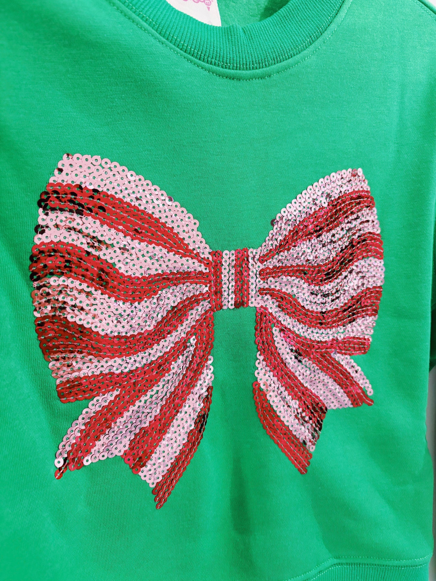Iscream Bow Sequins Sweatshirt