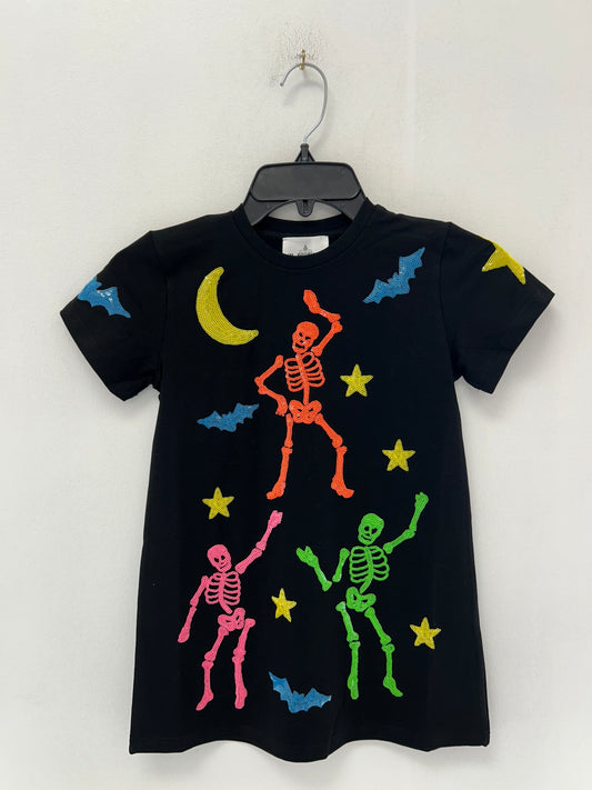 Belle Cher Black Skeleton Dress