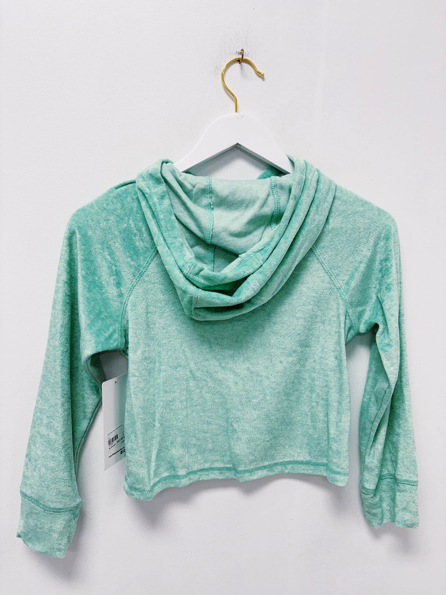 Jade Green Velour Hoodie Skort Set