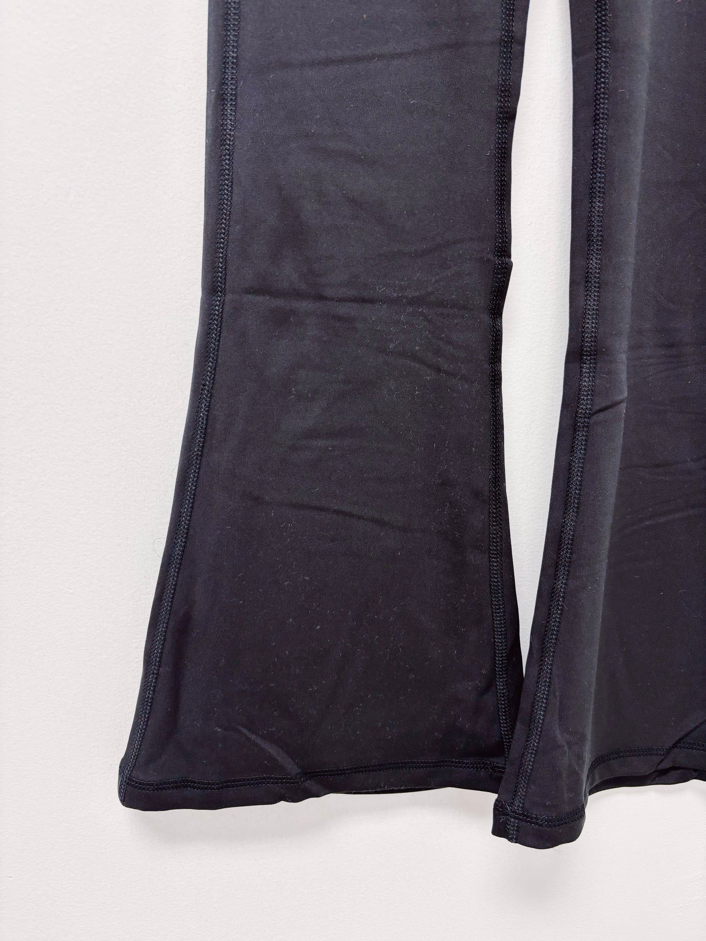 Black Lux High Rise Flared Pants
