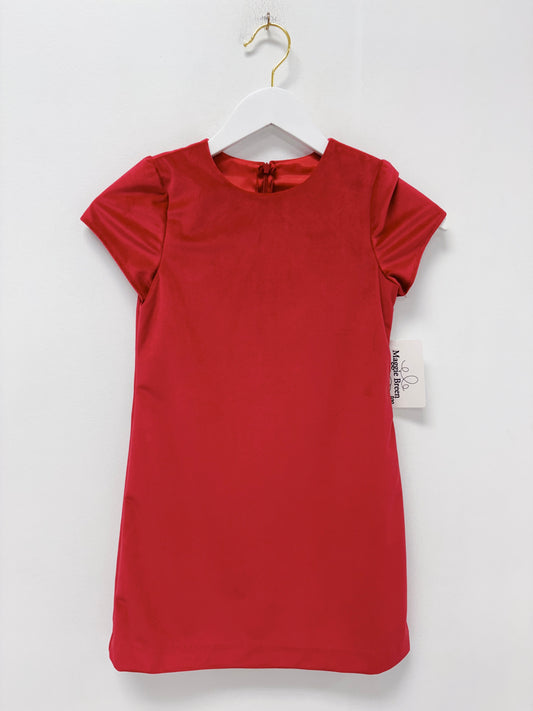 Maggie Breen Red Velvet Aline Dress