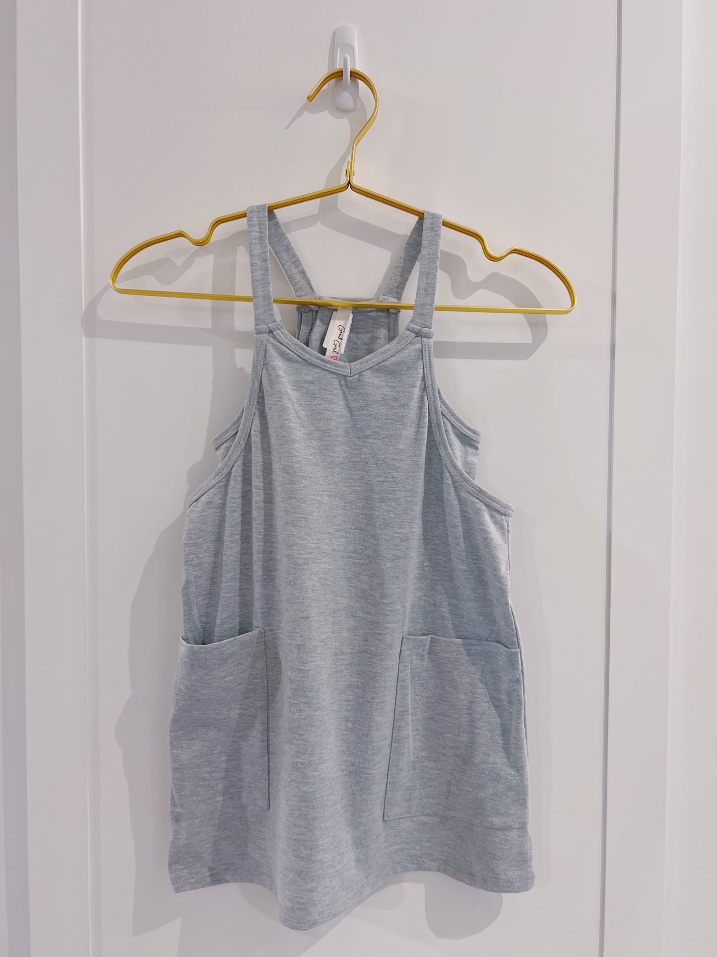 Romper Dress- Heather Grey