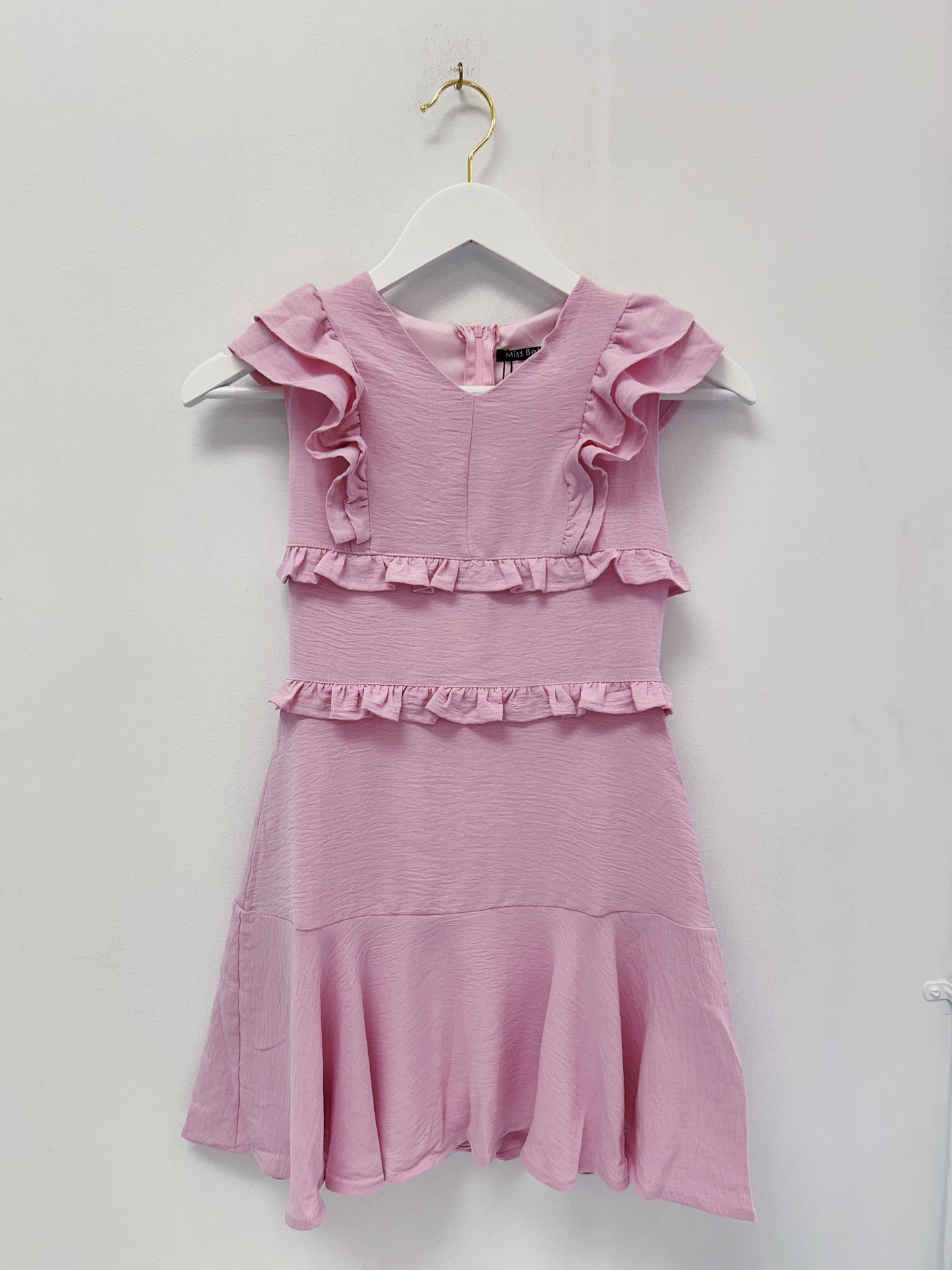 Miss Behave Lilith V-Neck Ruffle Dress