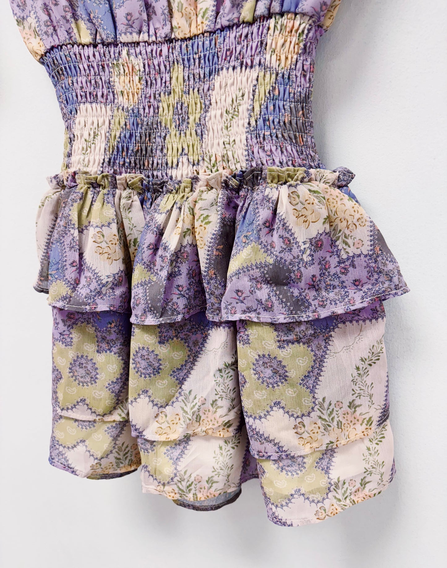 Pleat Purple Patch Harriett Dress