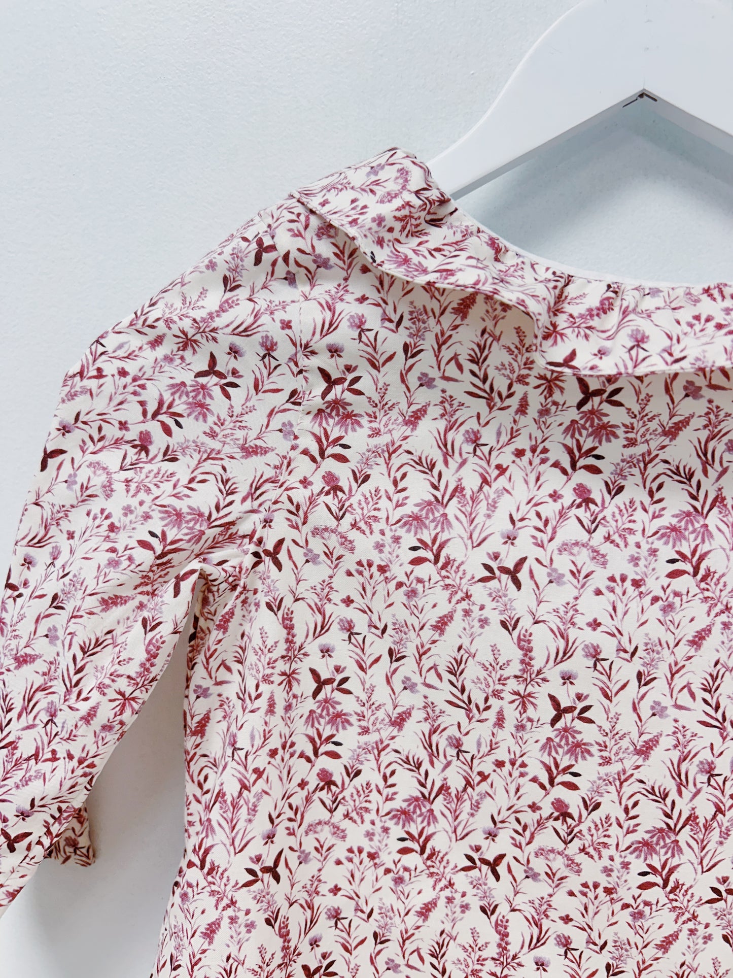Gabby Printed Shirred Sophie Dress