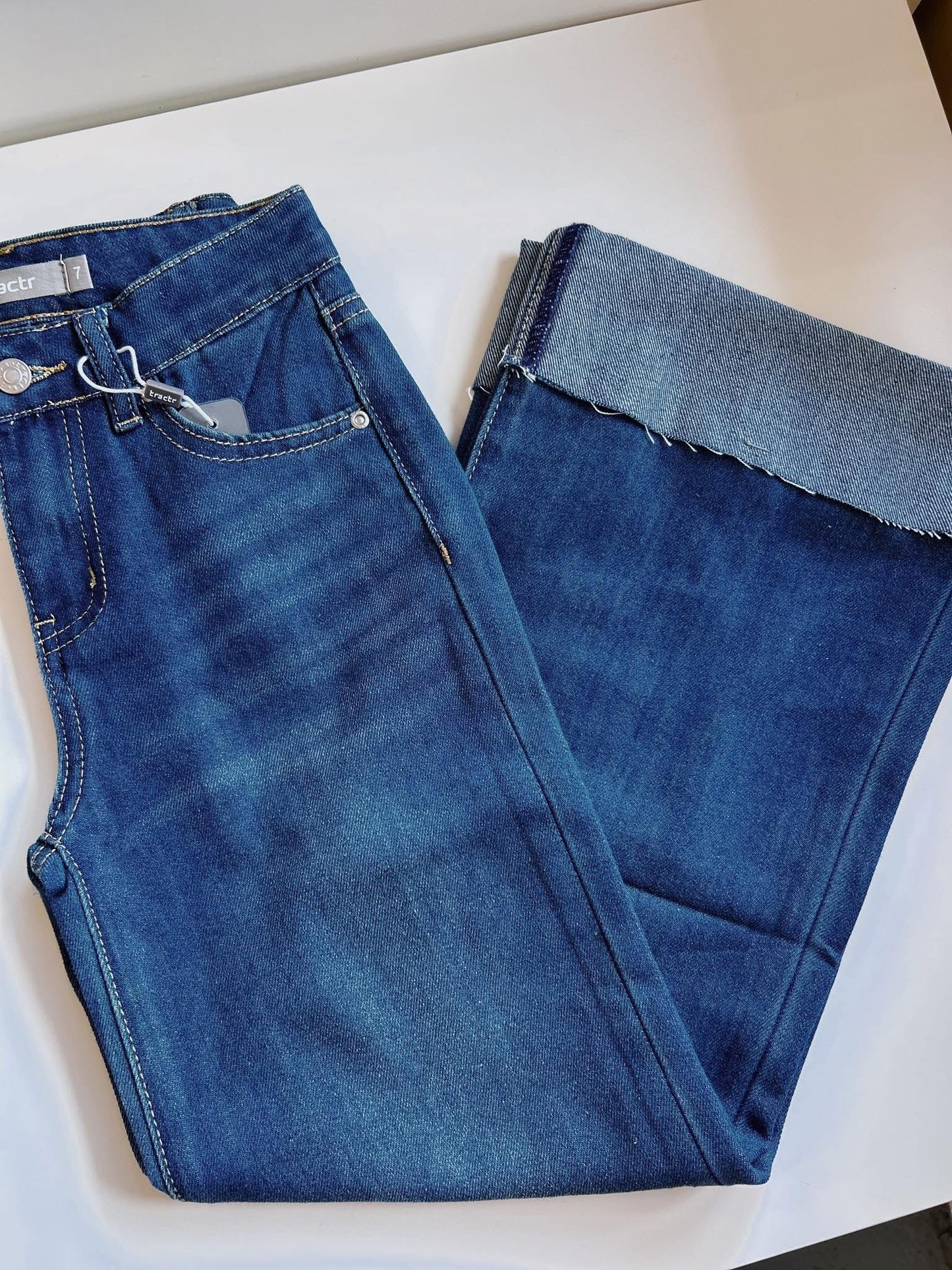 Tractr Indigo Cuff Denim