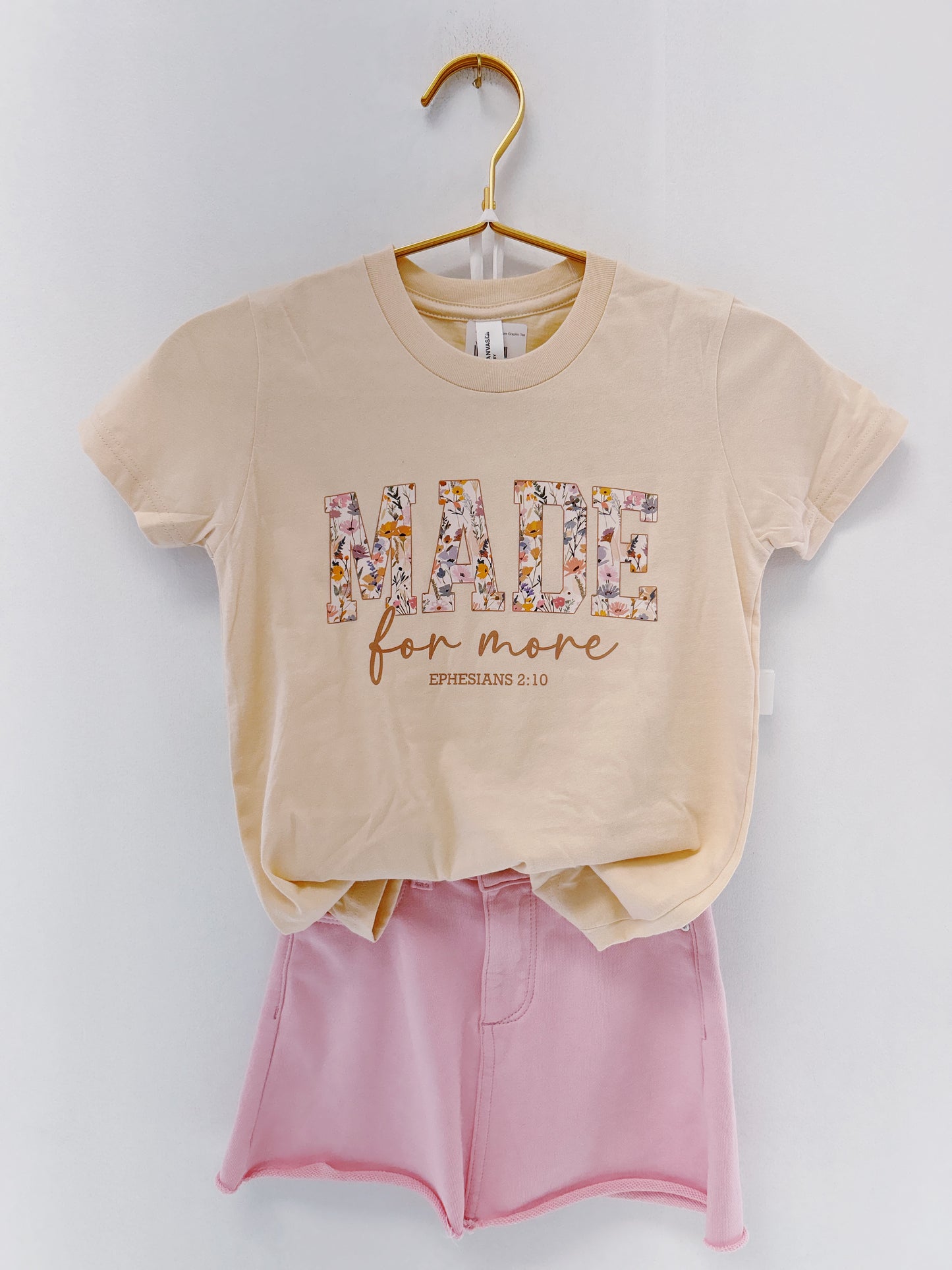 Cream Made for More Graphic Tee