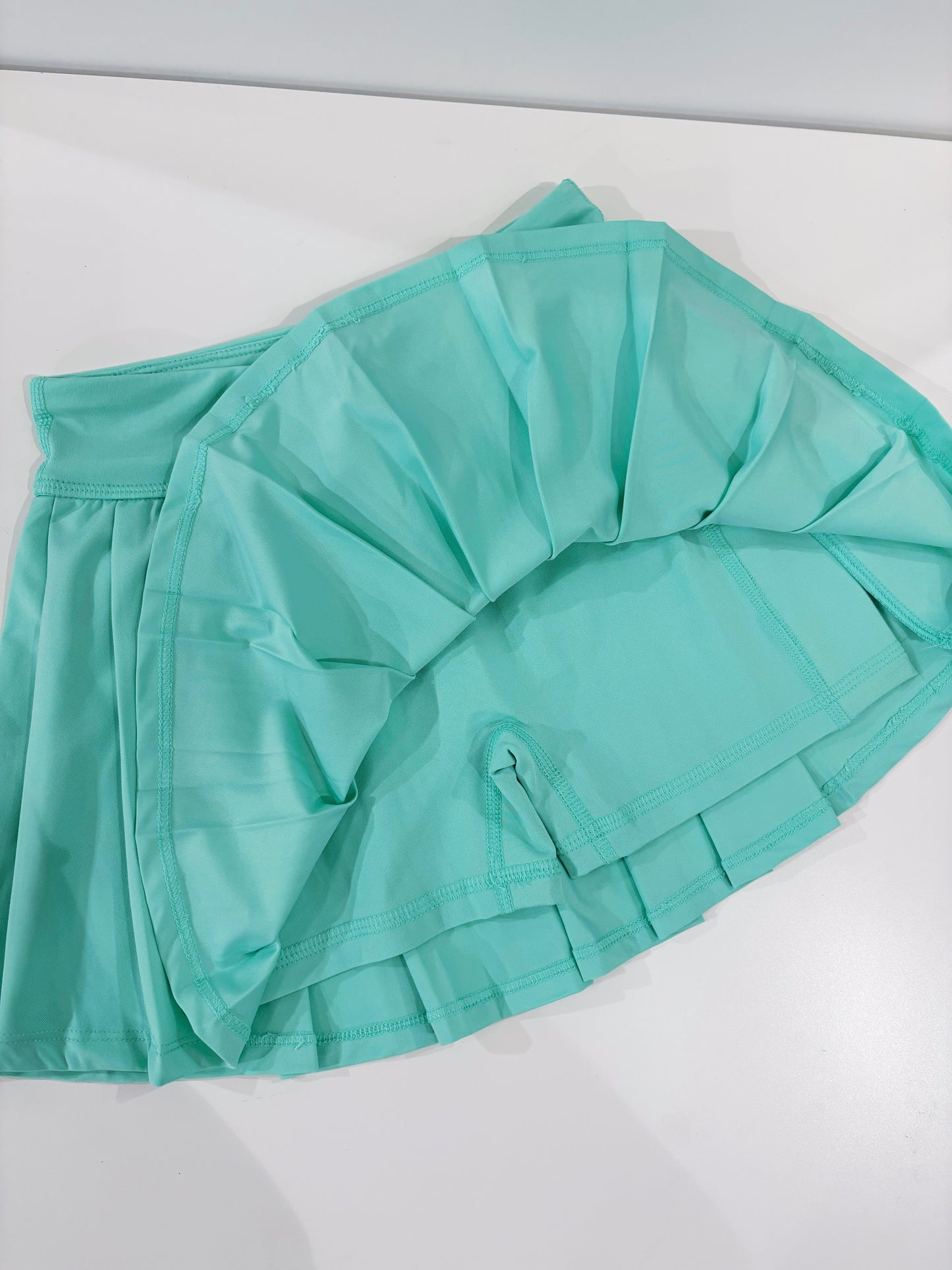 Pastel Green Pleated Everyday Skort