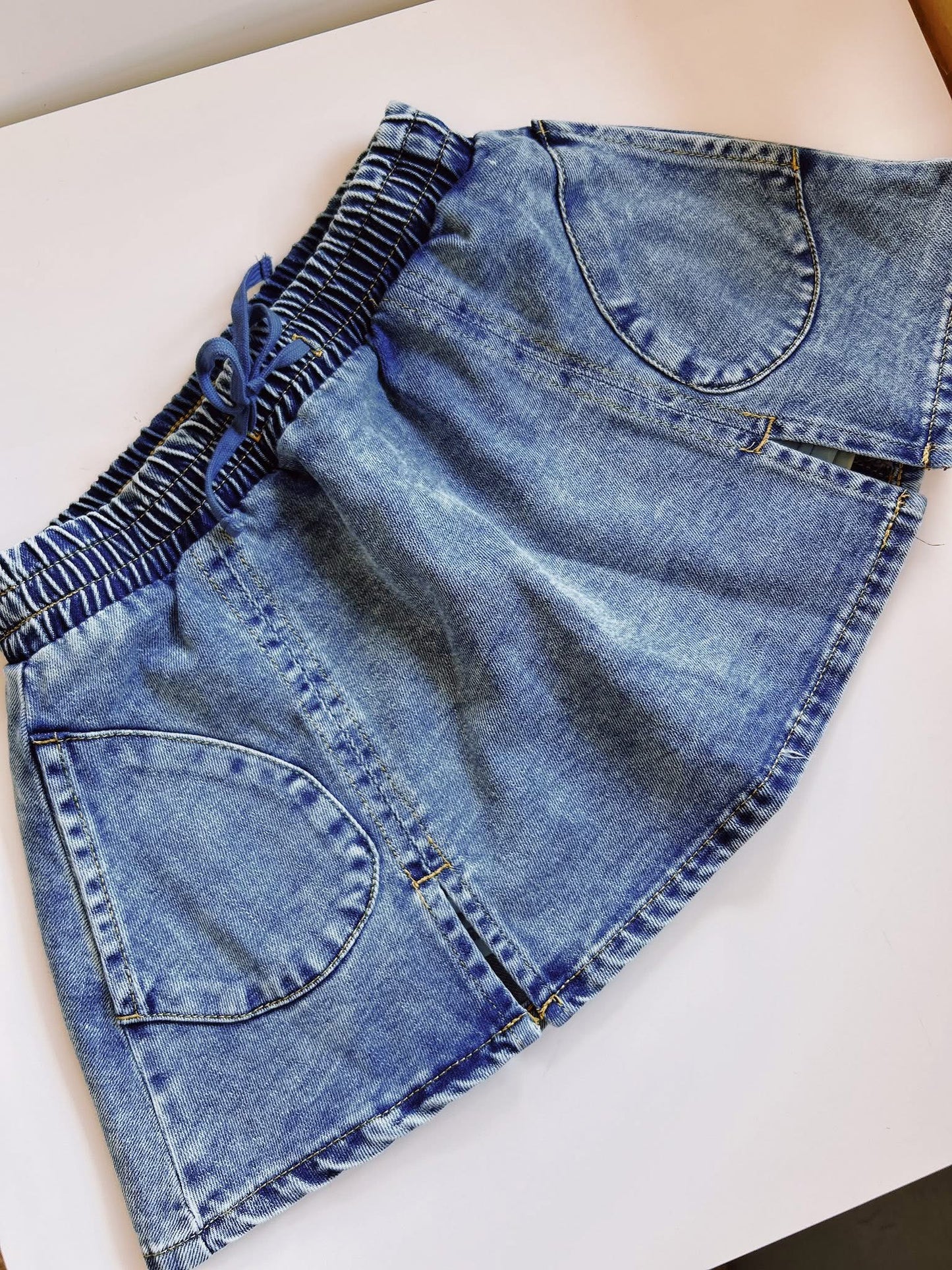 Tractr Indigo Soft Denim Skort