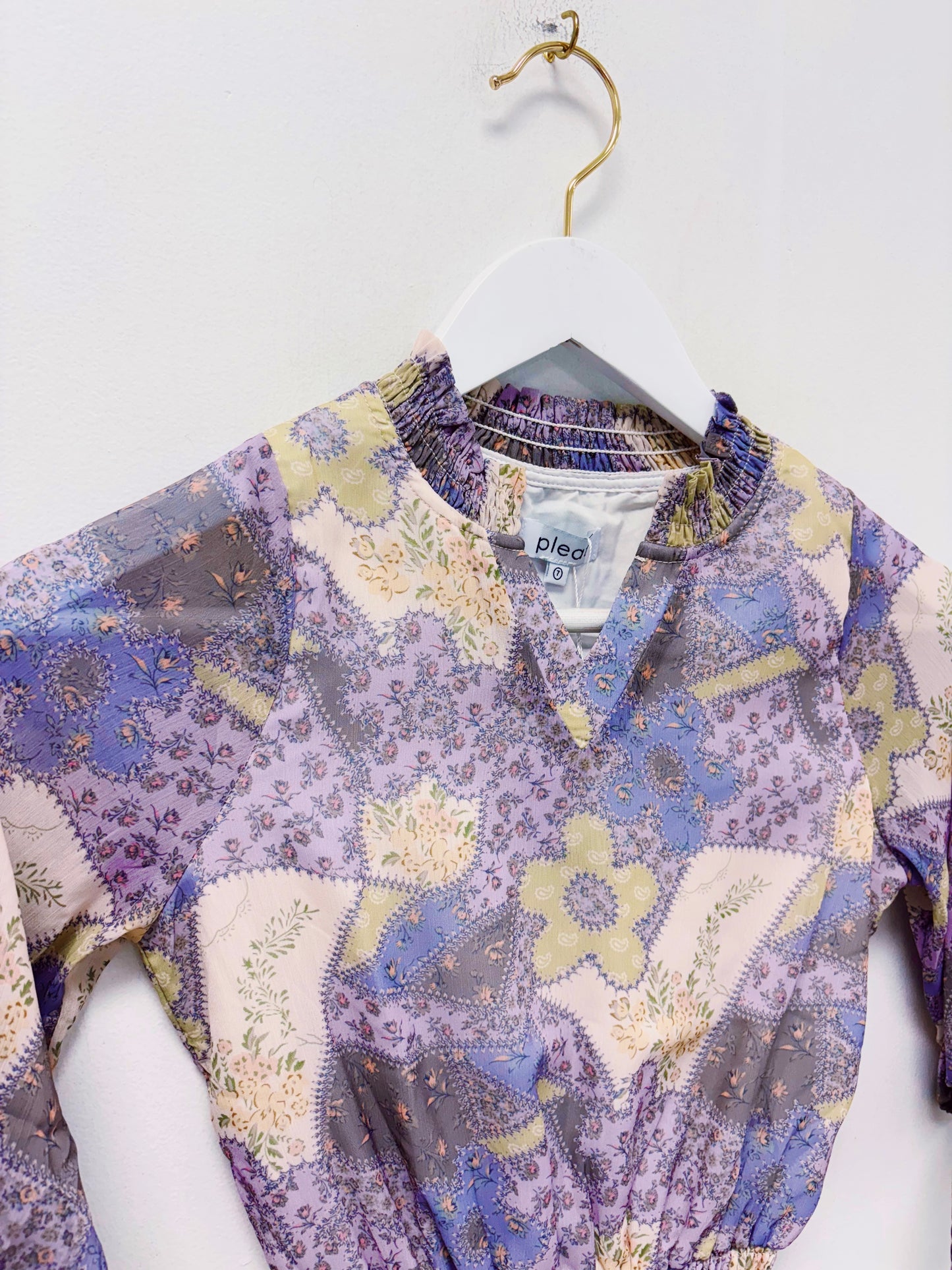 Pleat Purple Patch Harriett Dress