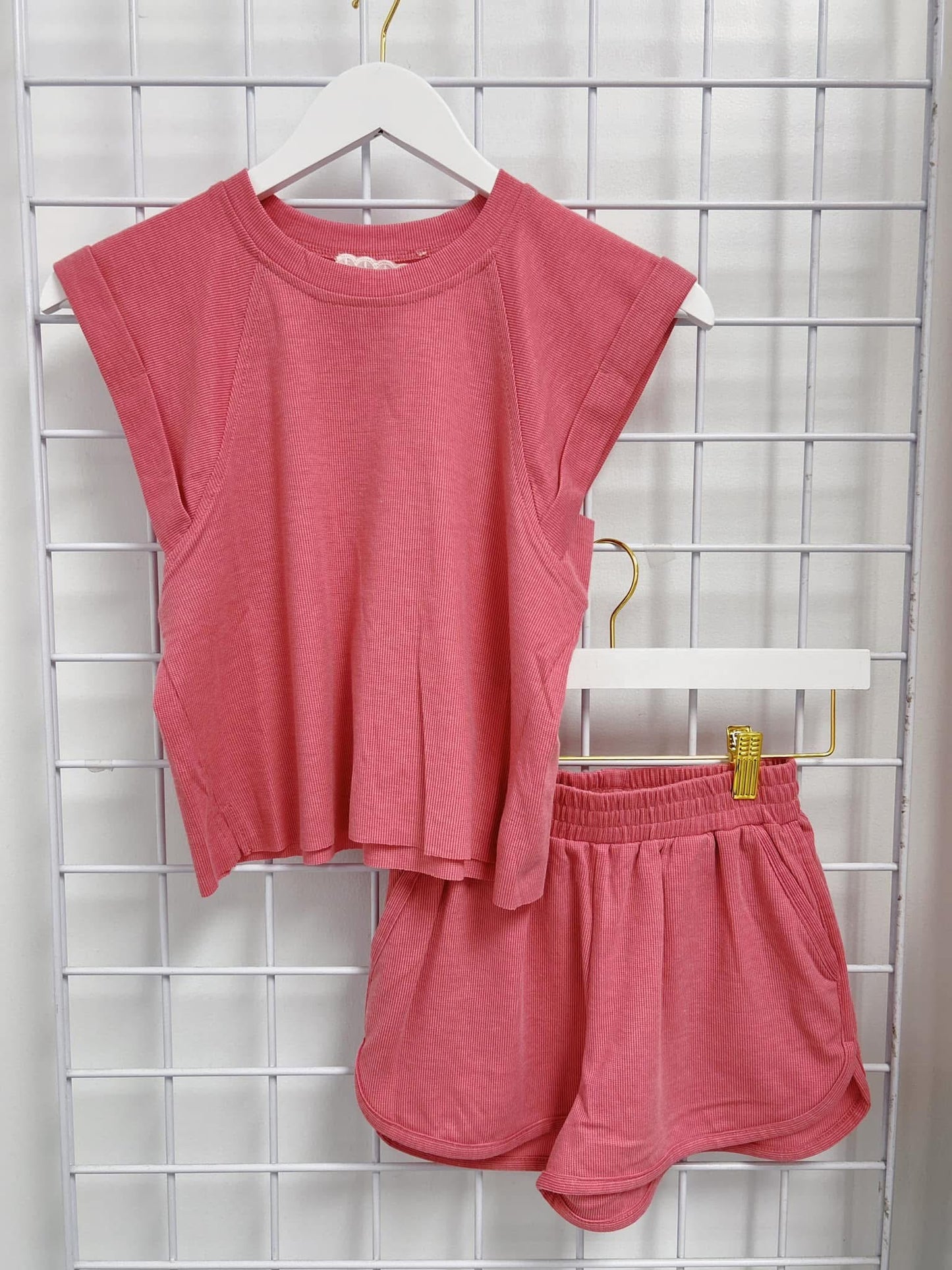 Sadie & Sage Pink Sightseeing Shorts