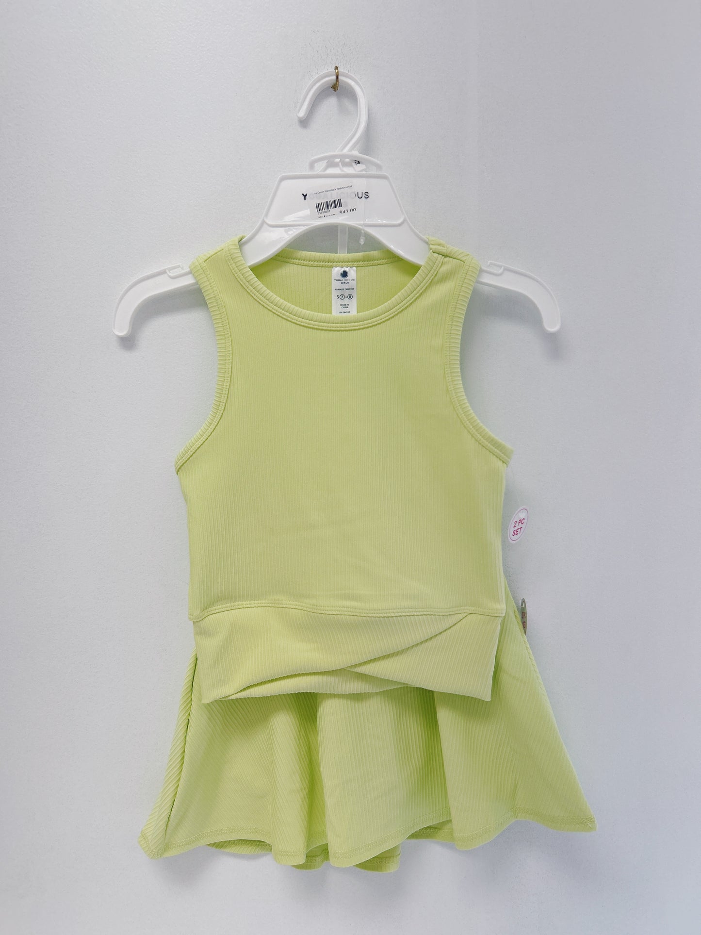 Ice Green Racerback Tank/Skort Set