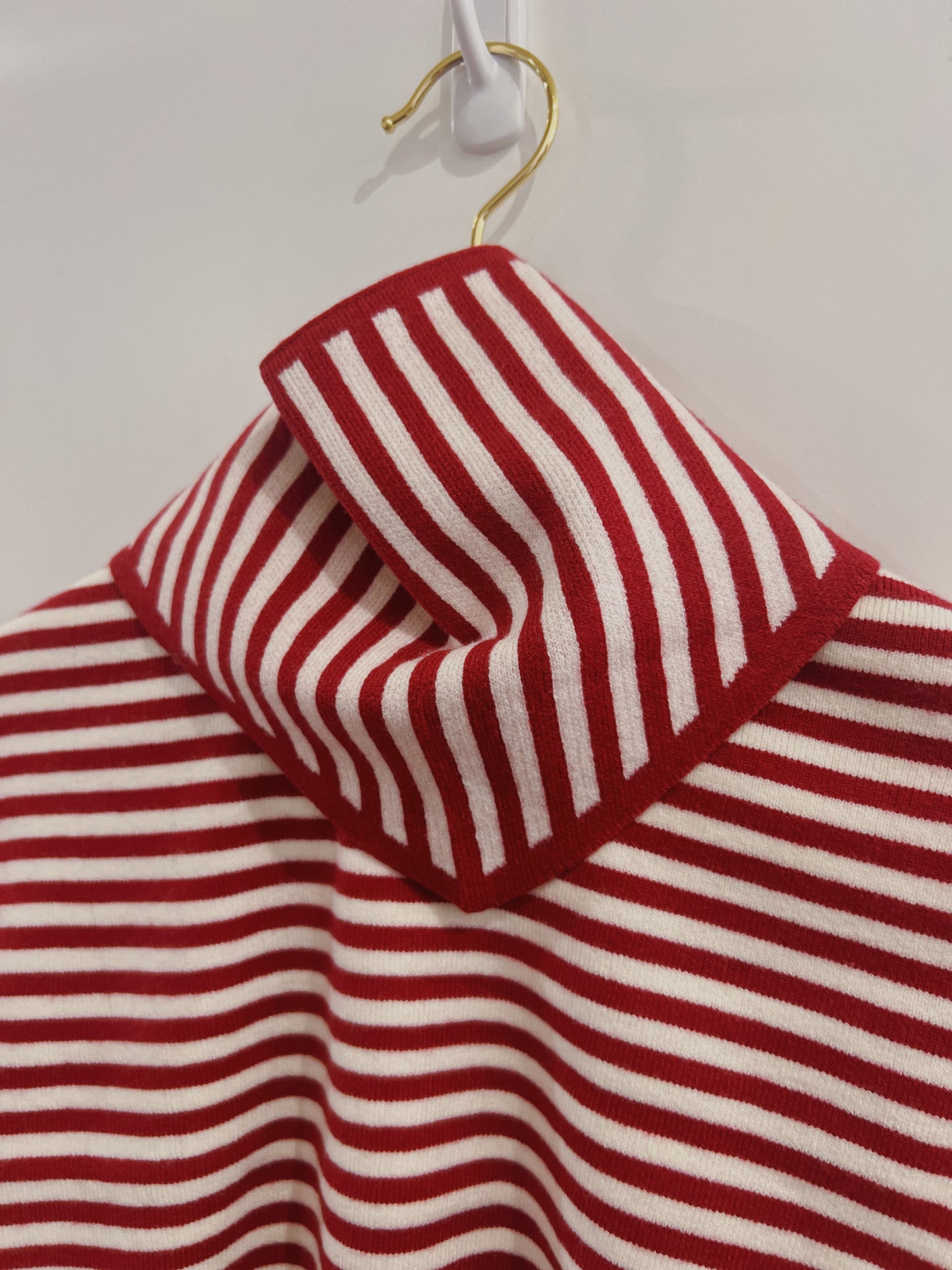 Mayoral Cherry Stripe Scarf Sweater