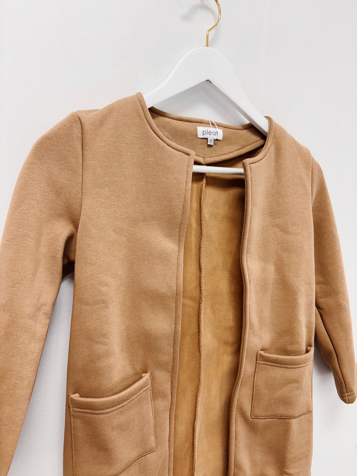Pleat Coffee Hadley Cardigan