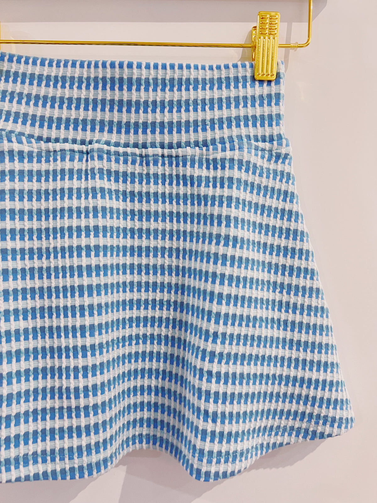 Pleat Glacier/Cream Libba Skirt